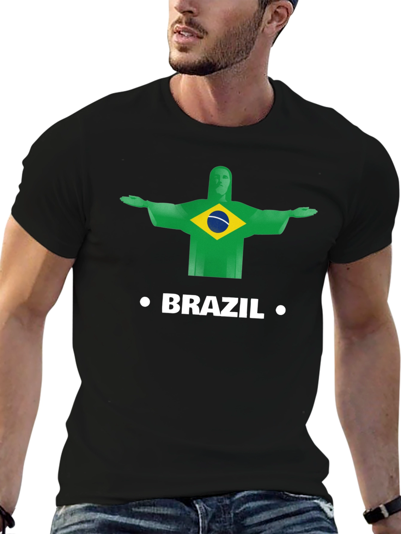 Brazil Christ the Redeemer Graphic Tee