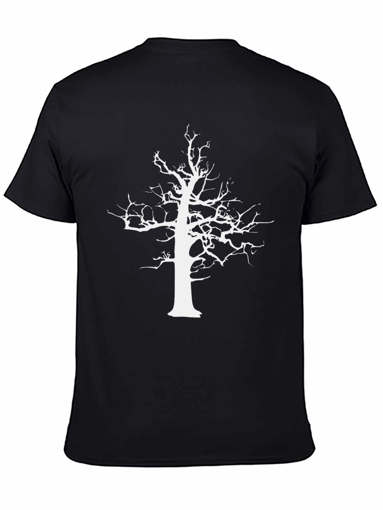 Mens Black Tree Graphic T-Shirt
