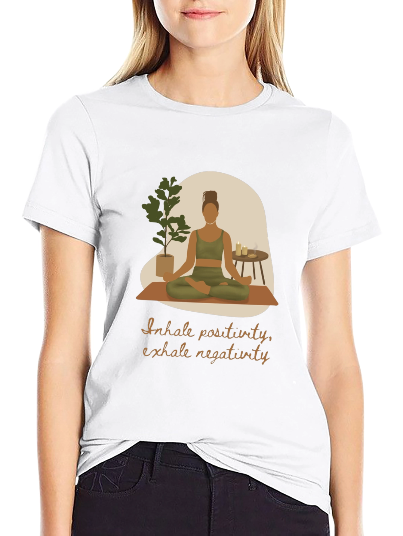 Inhale Positivity Yoga Graphic Tee