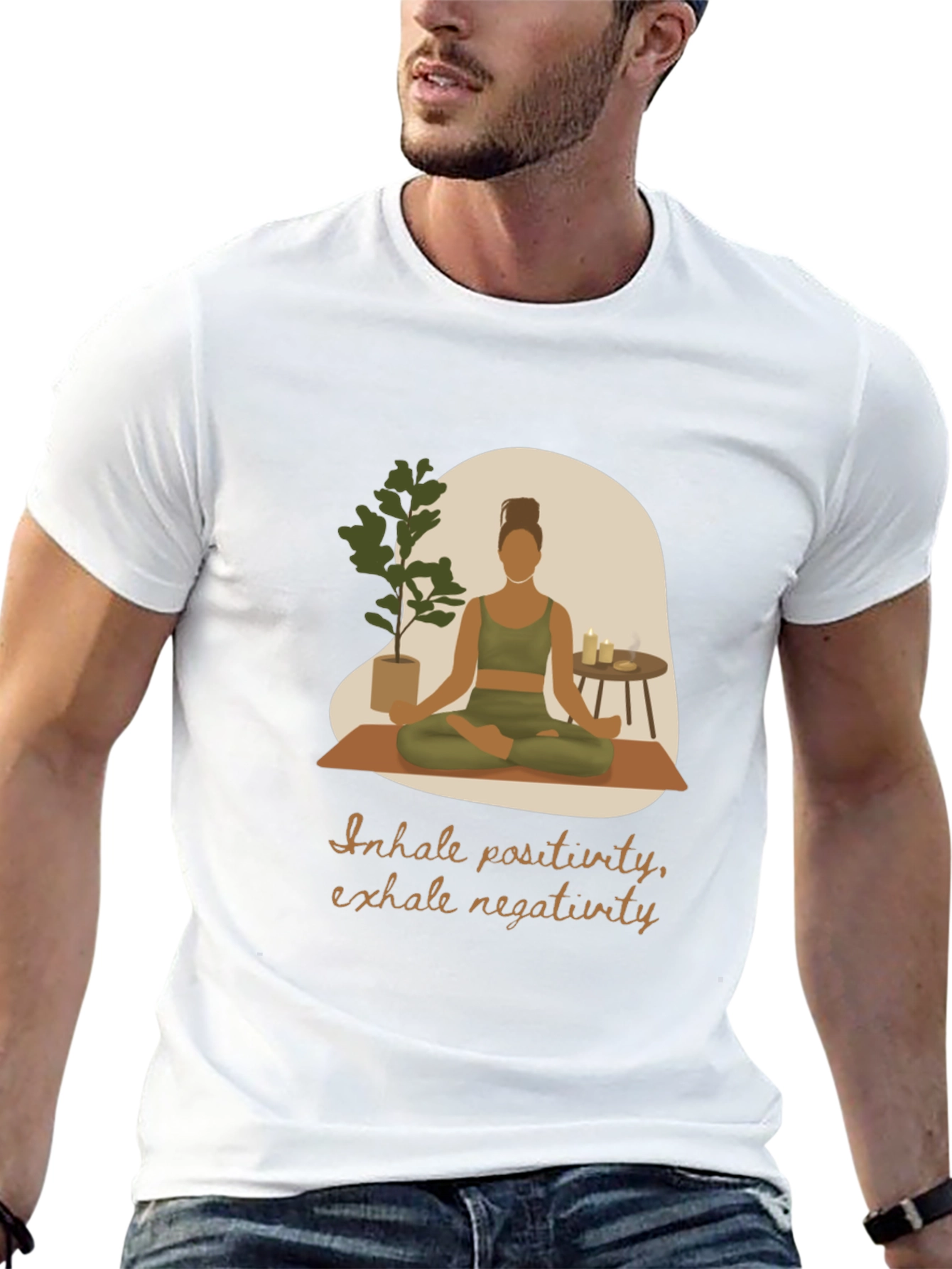 Inhale Positivity Yoga Graphic Tee