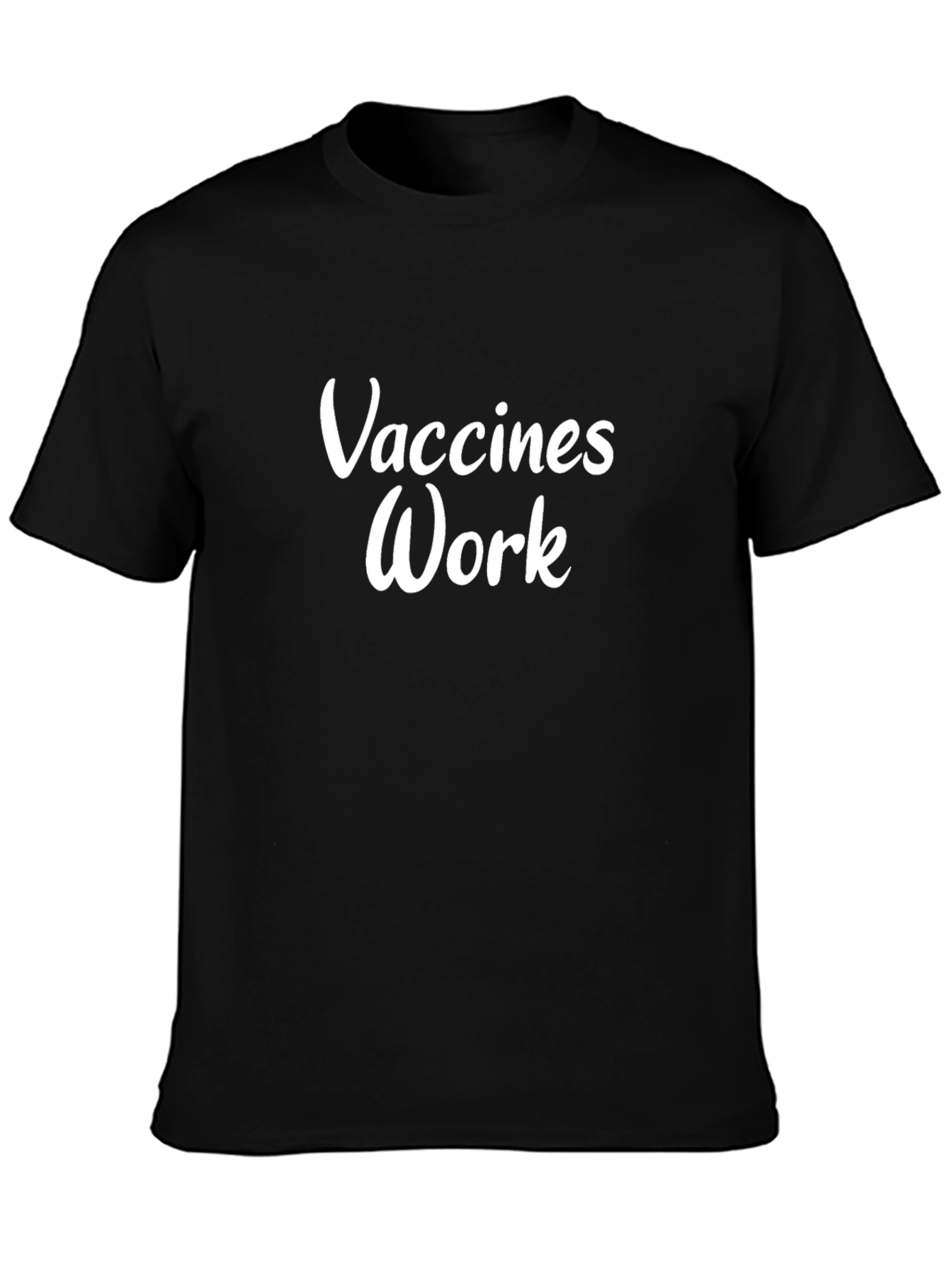 Vaccines Work Black T-Shirt
