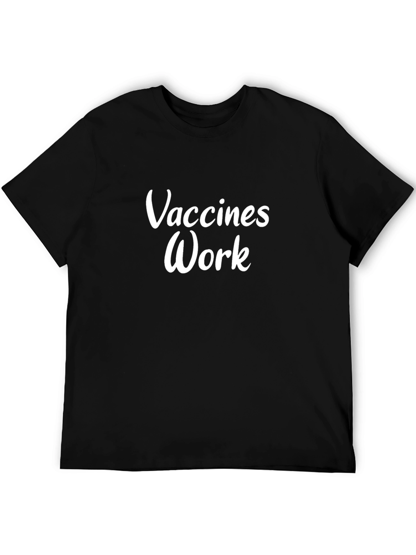 Vaccines Work Black T-Shirt