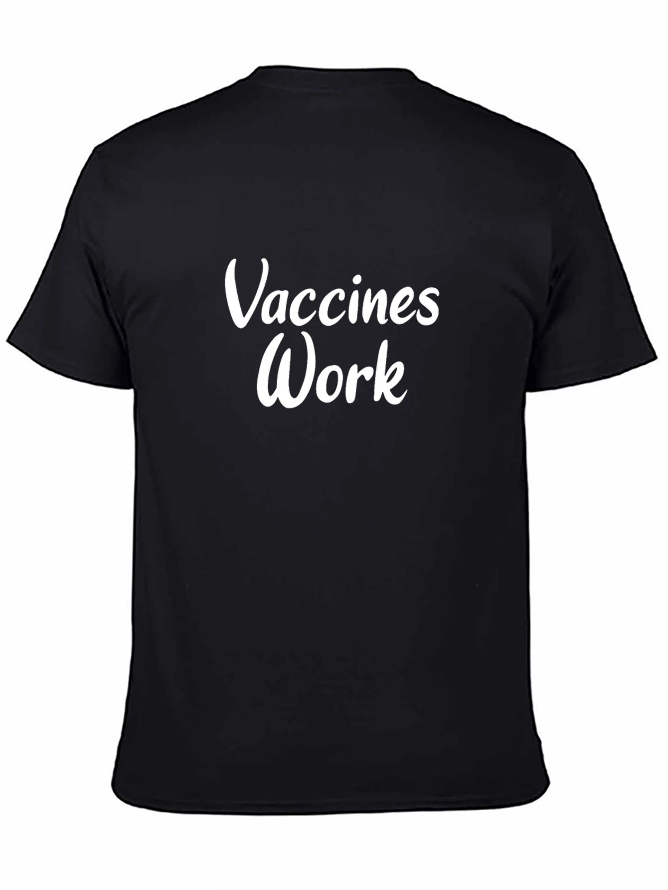 Vaccines Work Black T-Shirt