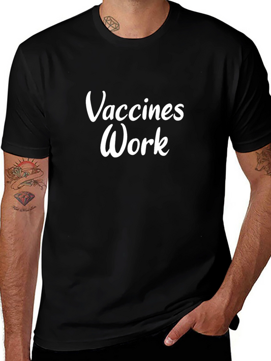 Vaccines Work Black T-Shirt