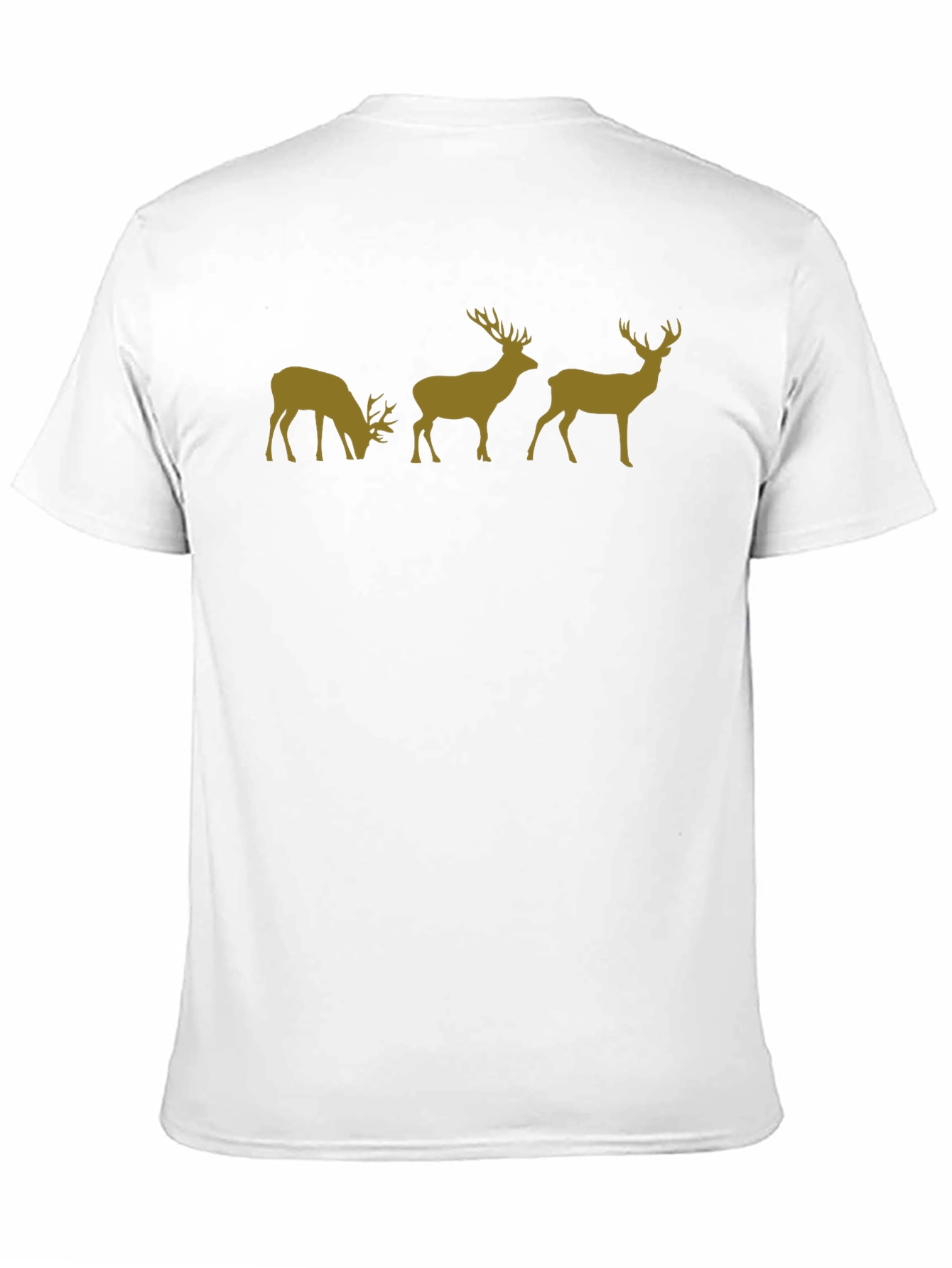 Deer Silhouette Graphic Black T-Shirt