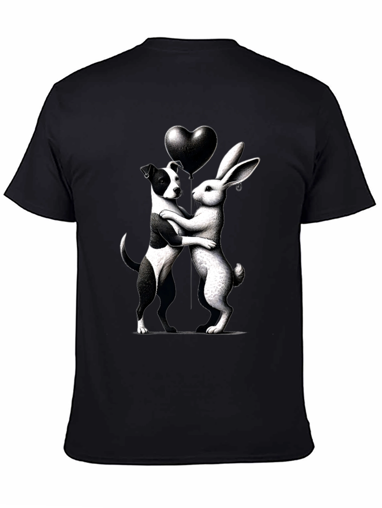 Dog & Rabbit Heart Graphic Tee