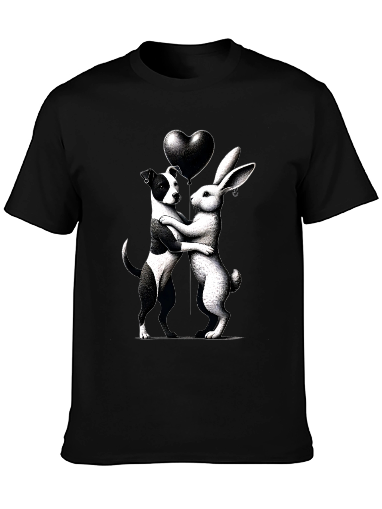 Dog & Rabbit Heart Graphic Tee