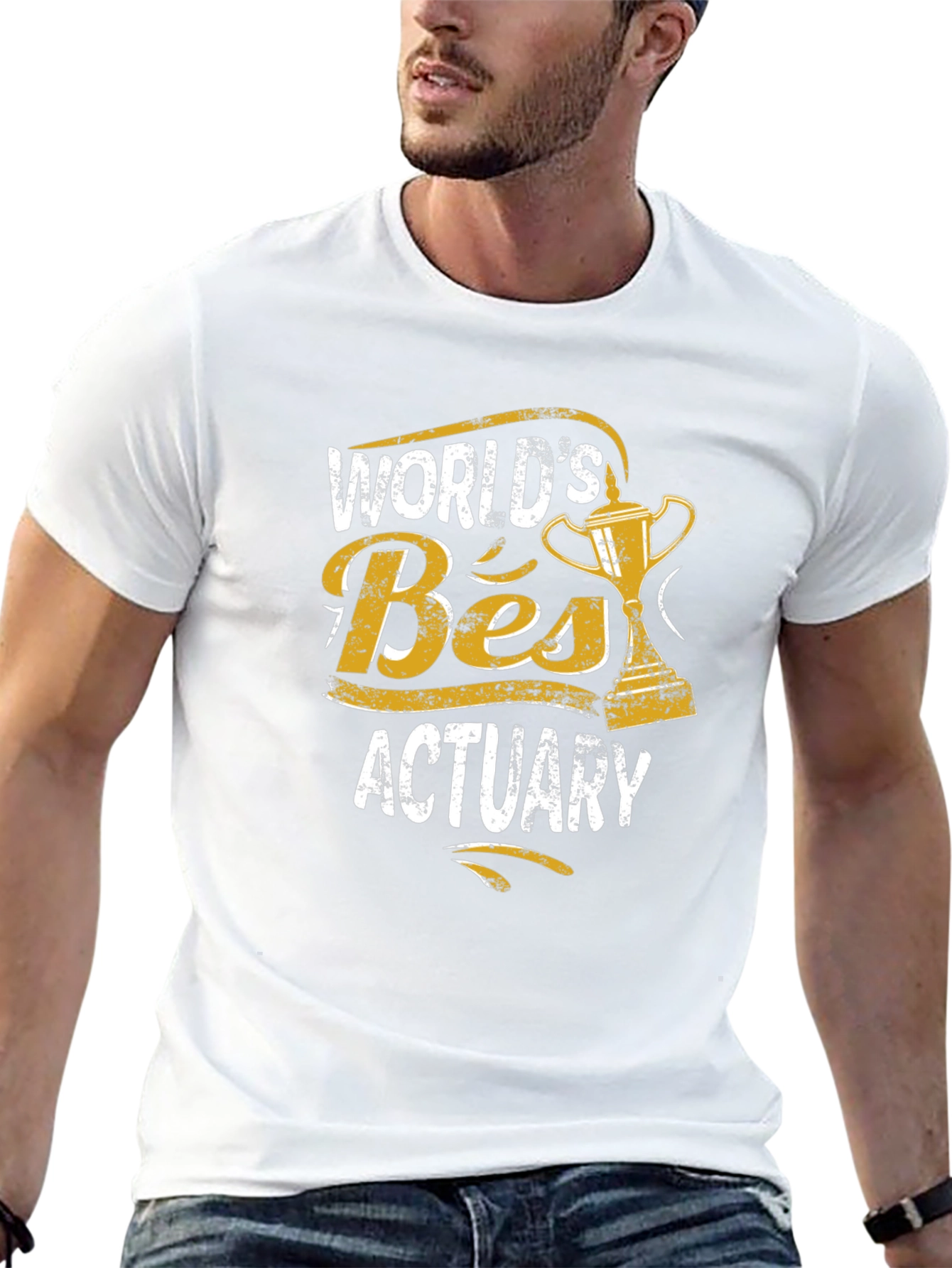 Worlds Best Actuary Graphic Tee - Black