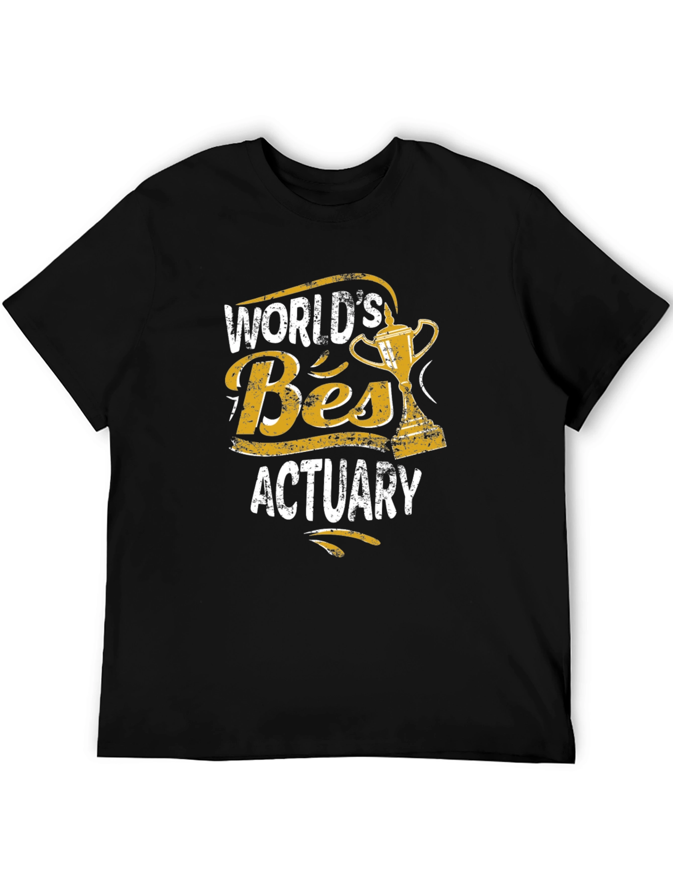 Worlds Best Actuary Graphic Tee - Black