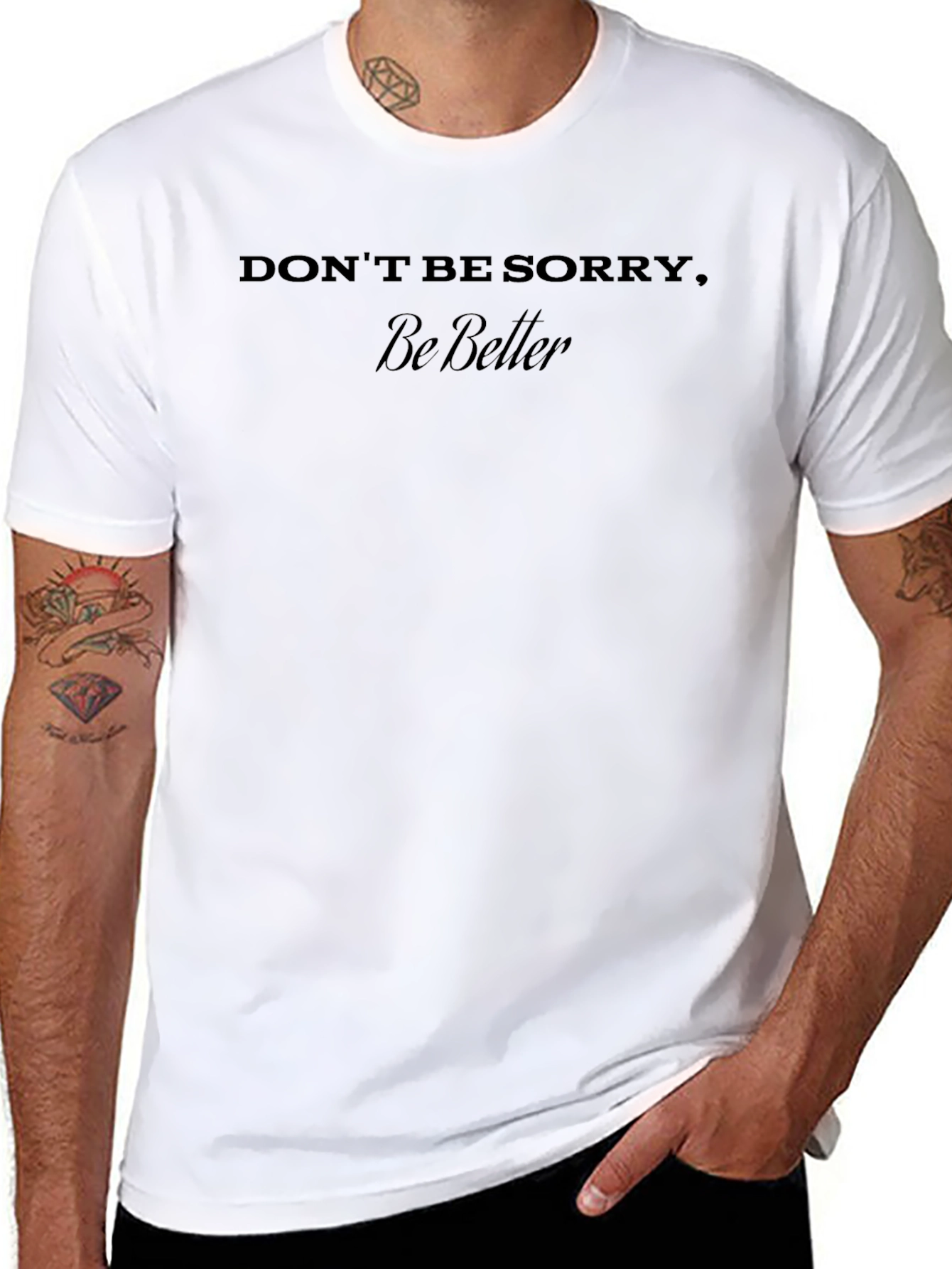 Be Better Graphic Tee - Motivational Black T-Shirt