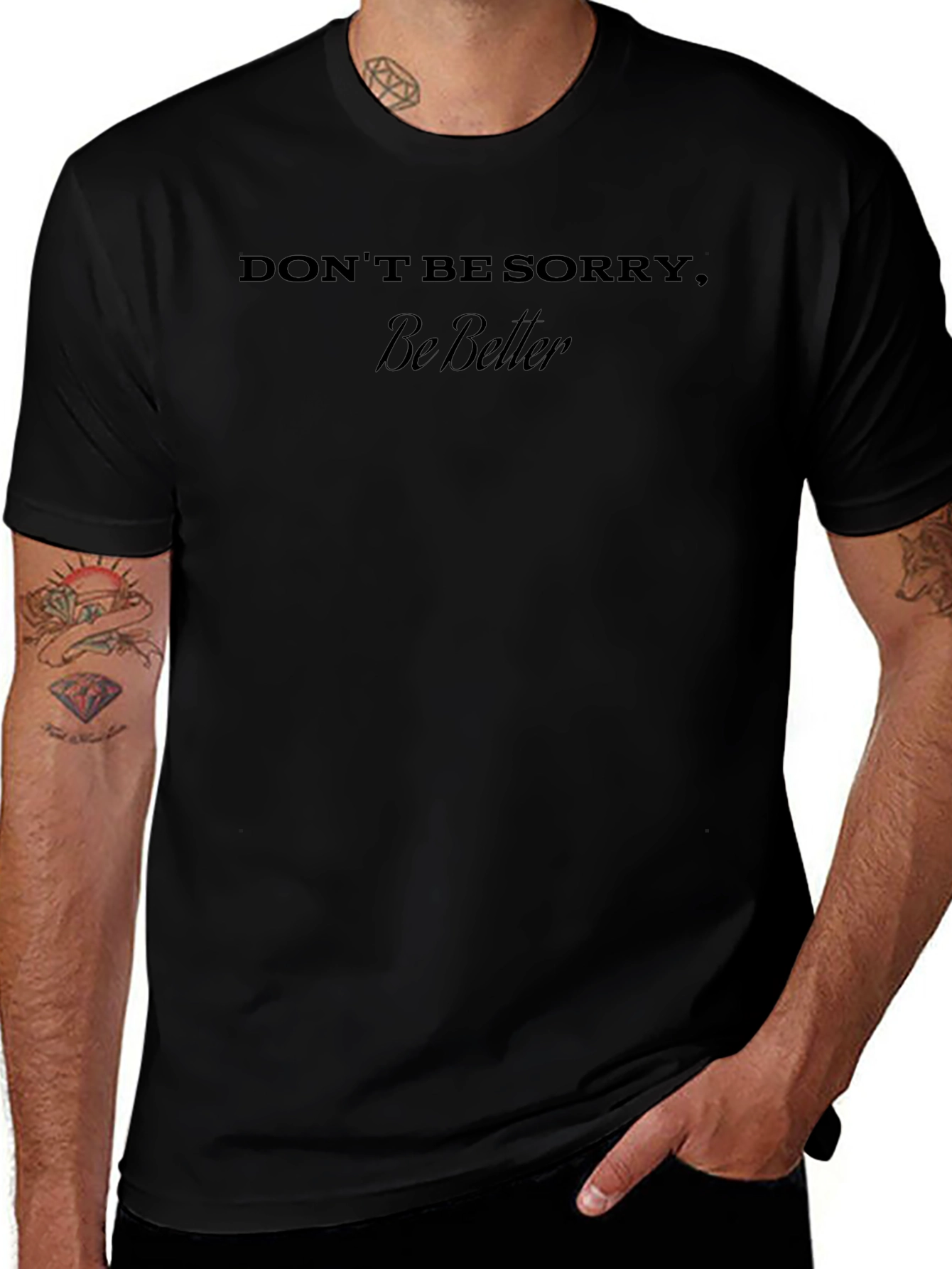 Be Better Graphic Tee - Motivational Black T-Shirt