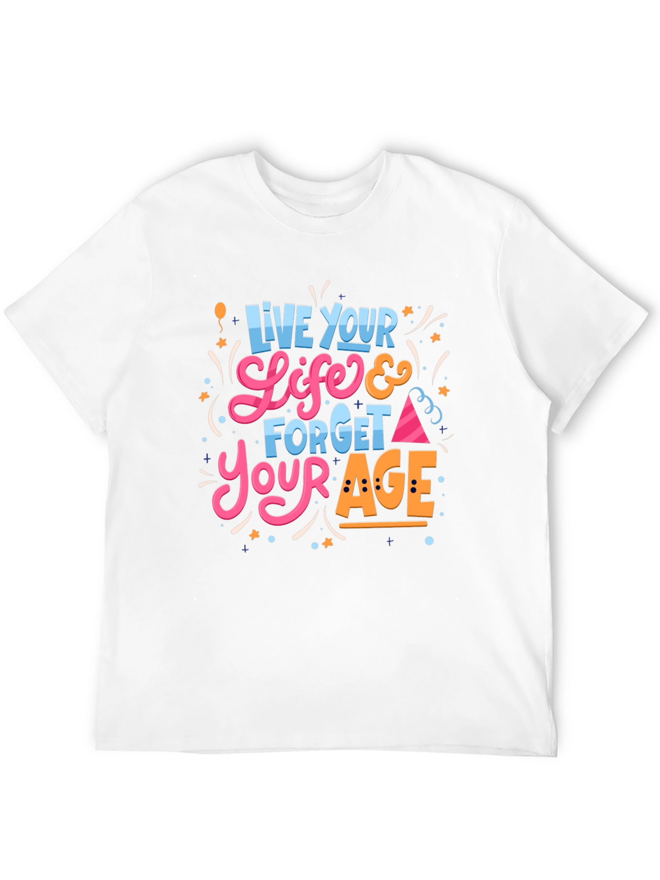 Live Your Life Black Graphic Tee
