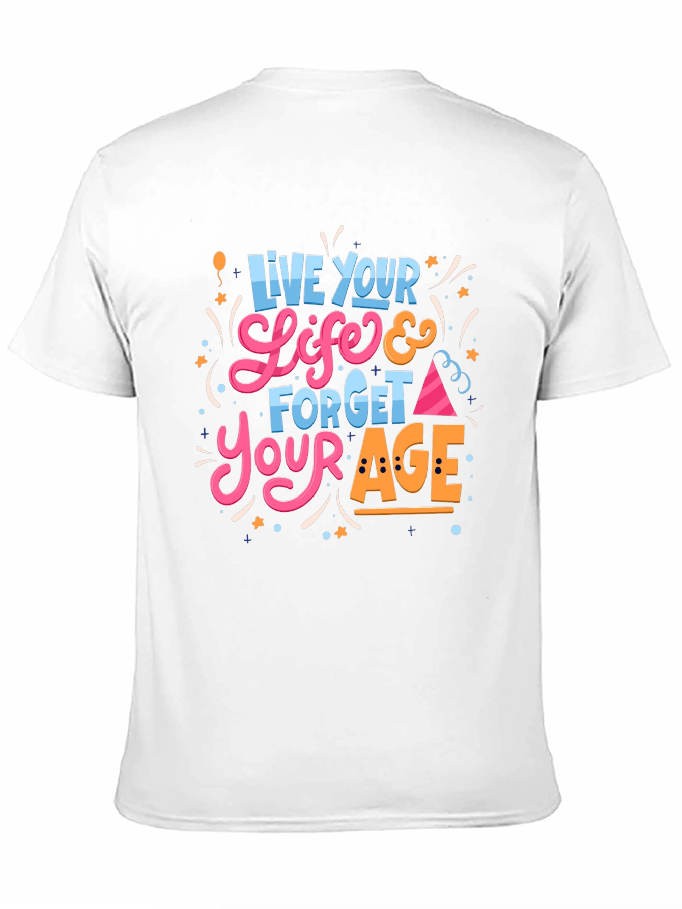 Live Your Life Black Graphic Tee