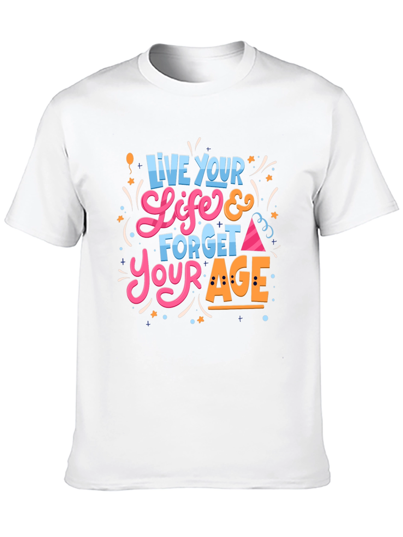 Live Your Life Black Graphic Tee