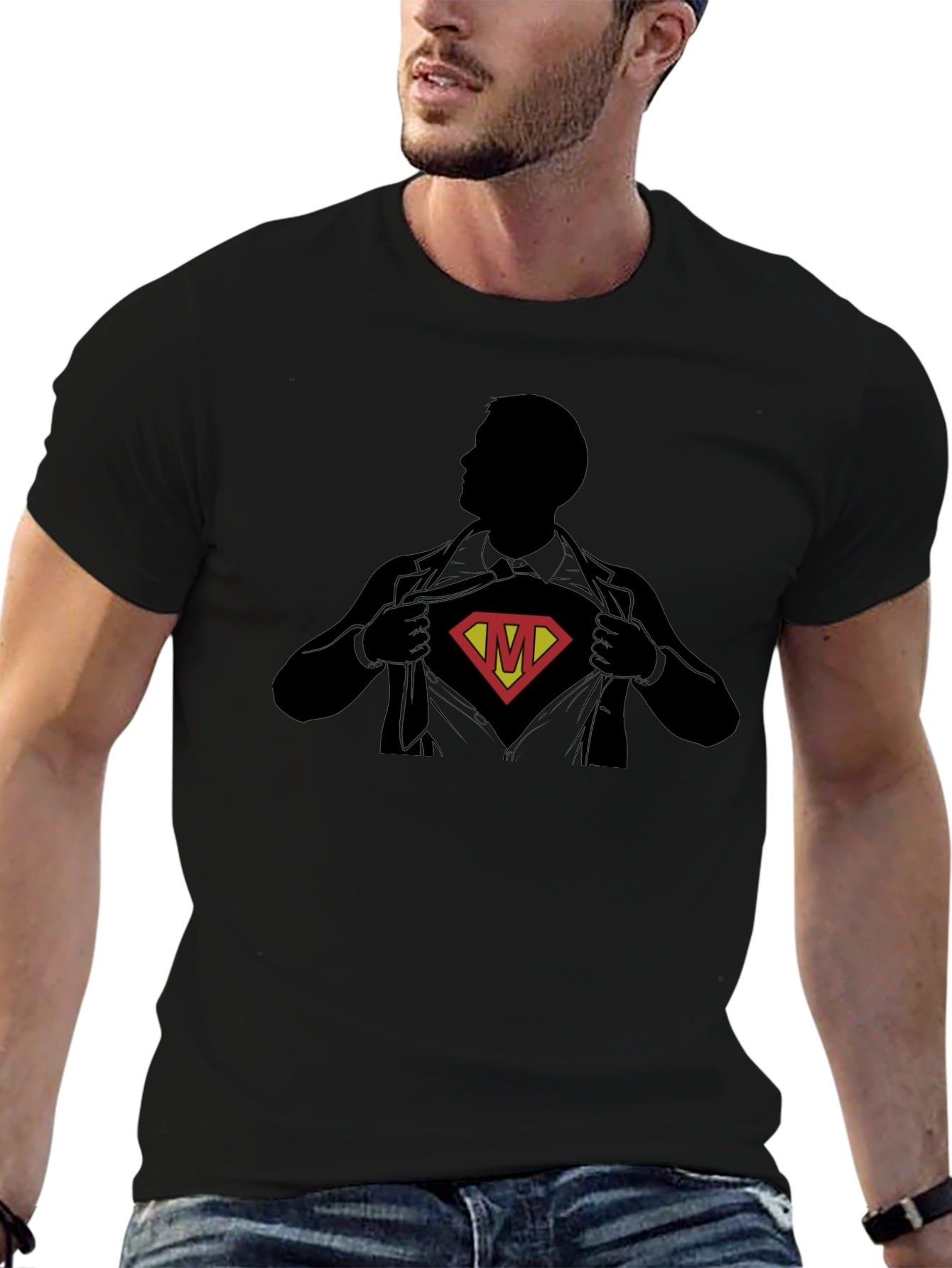 Superhero M T-Shirt - Secret Identity Tee