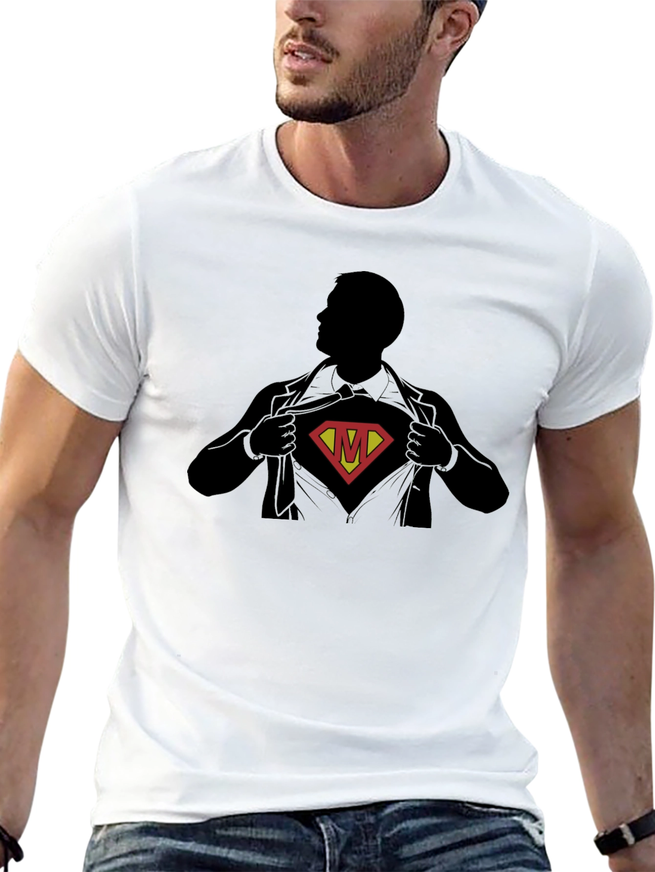 Superhero M T-Shirt - Secret Identity Tee