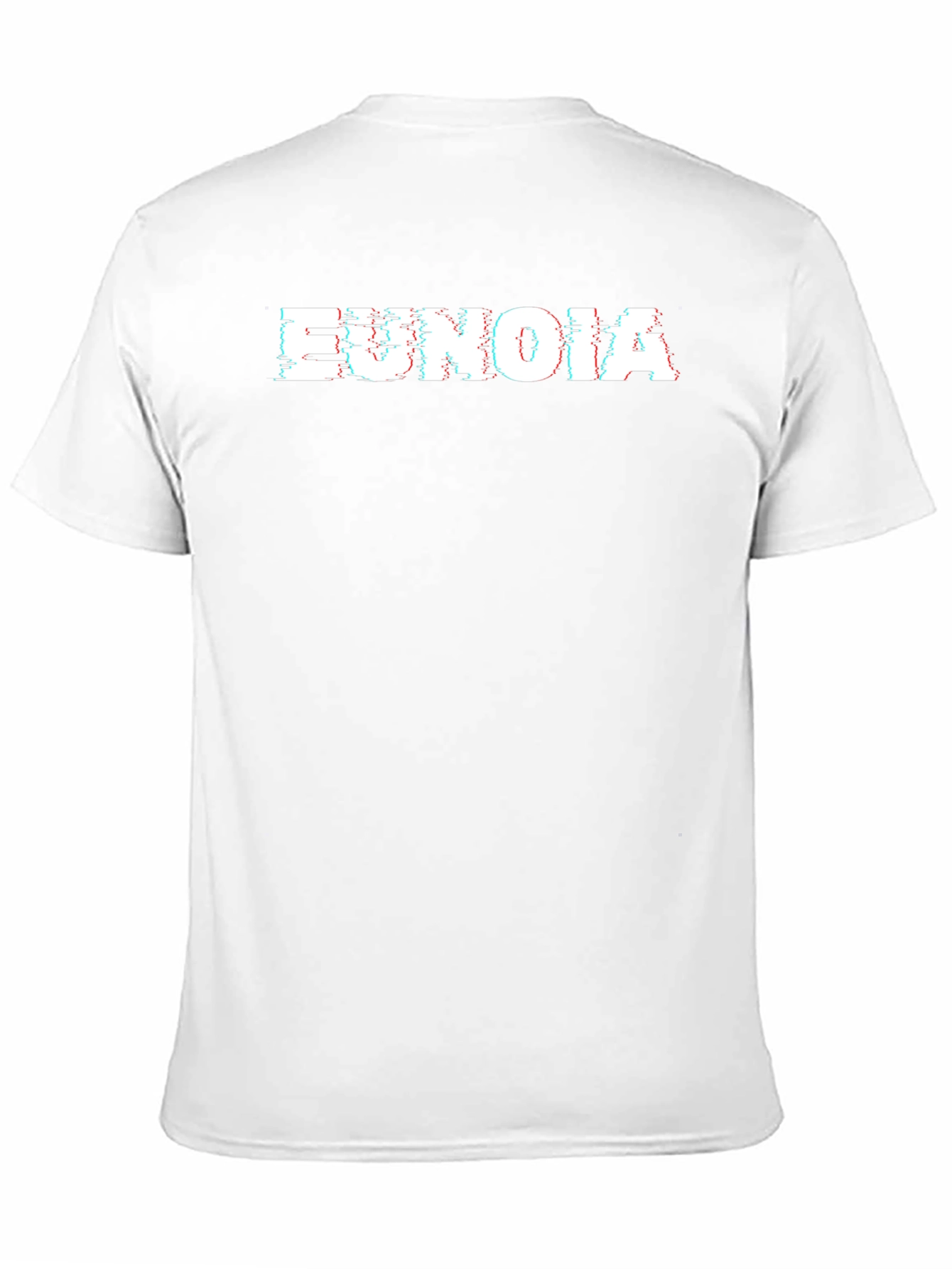 Eunoia Glitch Tee - Black Cotton Graphic T-Shirt