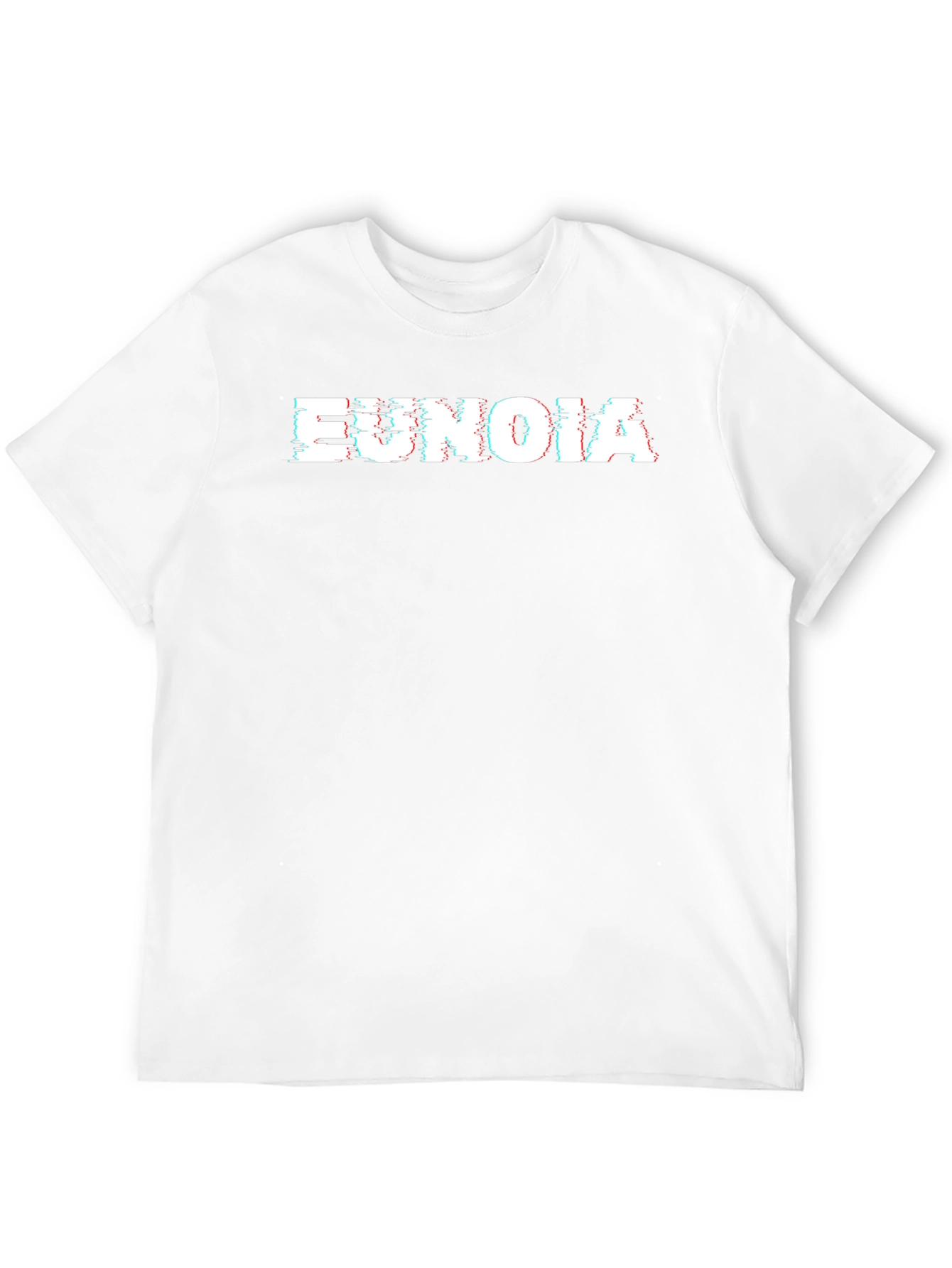 Eunoia Glitch Tee - Black Cotton Graphic T-Shirt