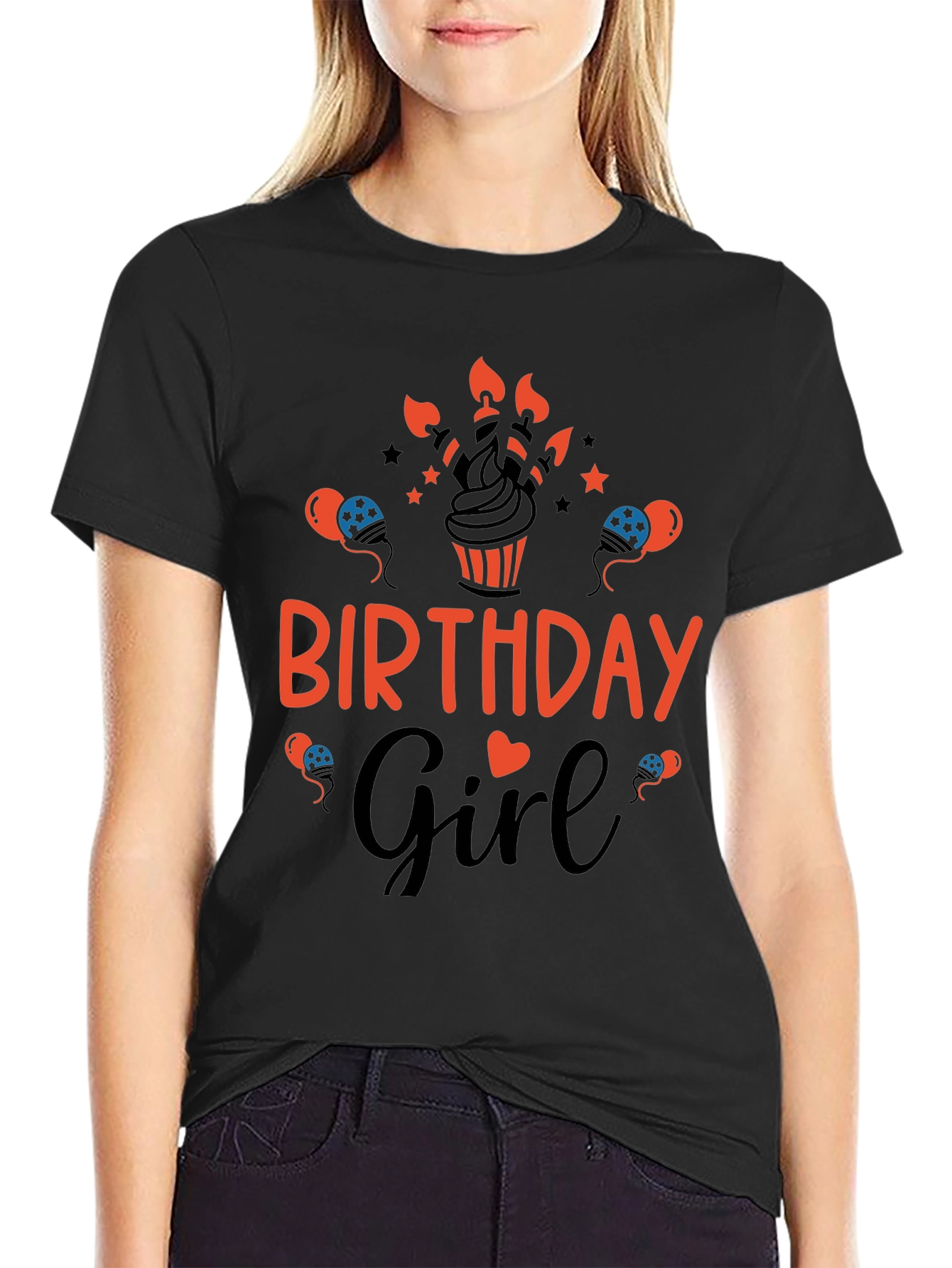 Birthday Girl Graphic Tee - Cute Celebration Shirt