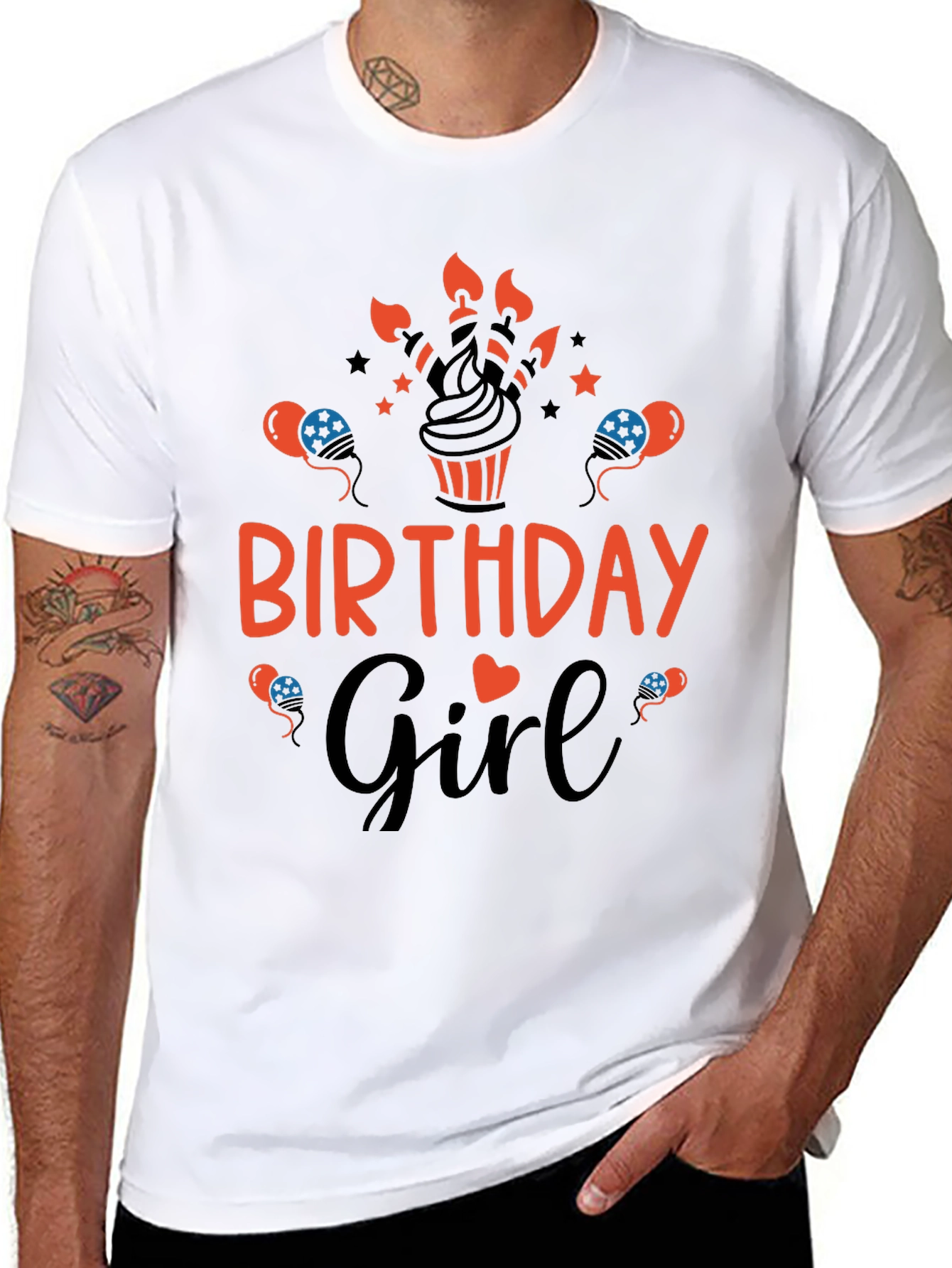 Birthday Girl Graphic Tee - Cute Celebration Shirt