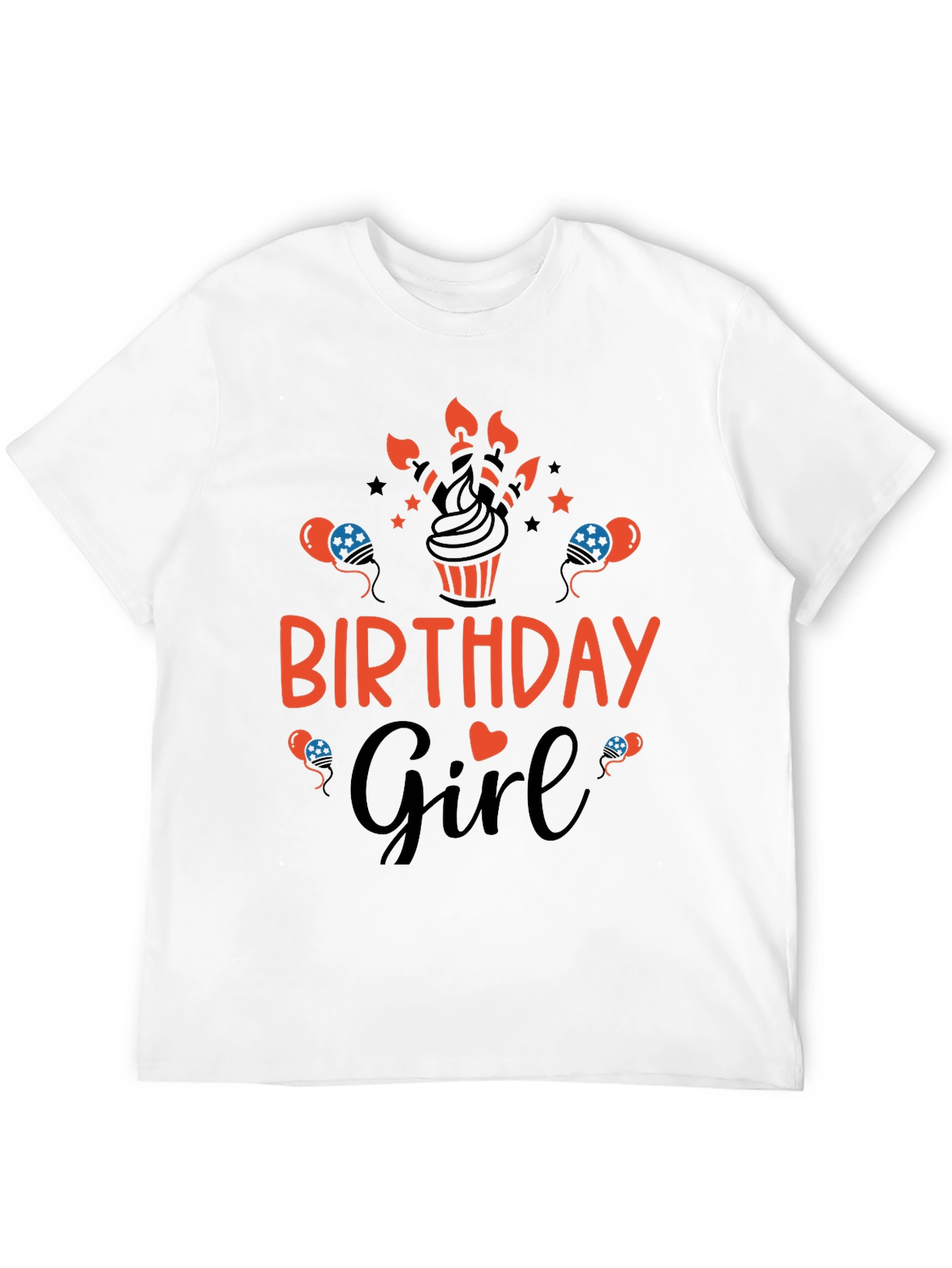 Birthday Girl Graphic Tee - Cute Celebration Shirt