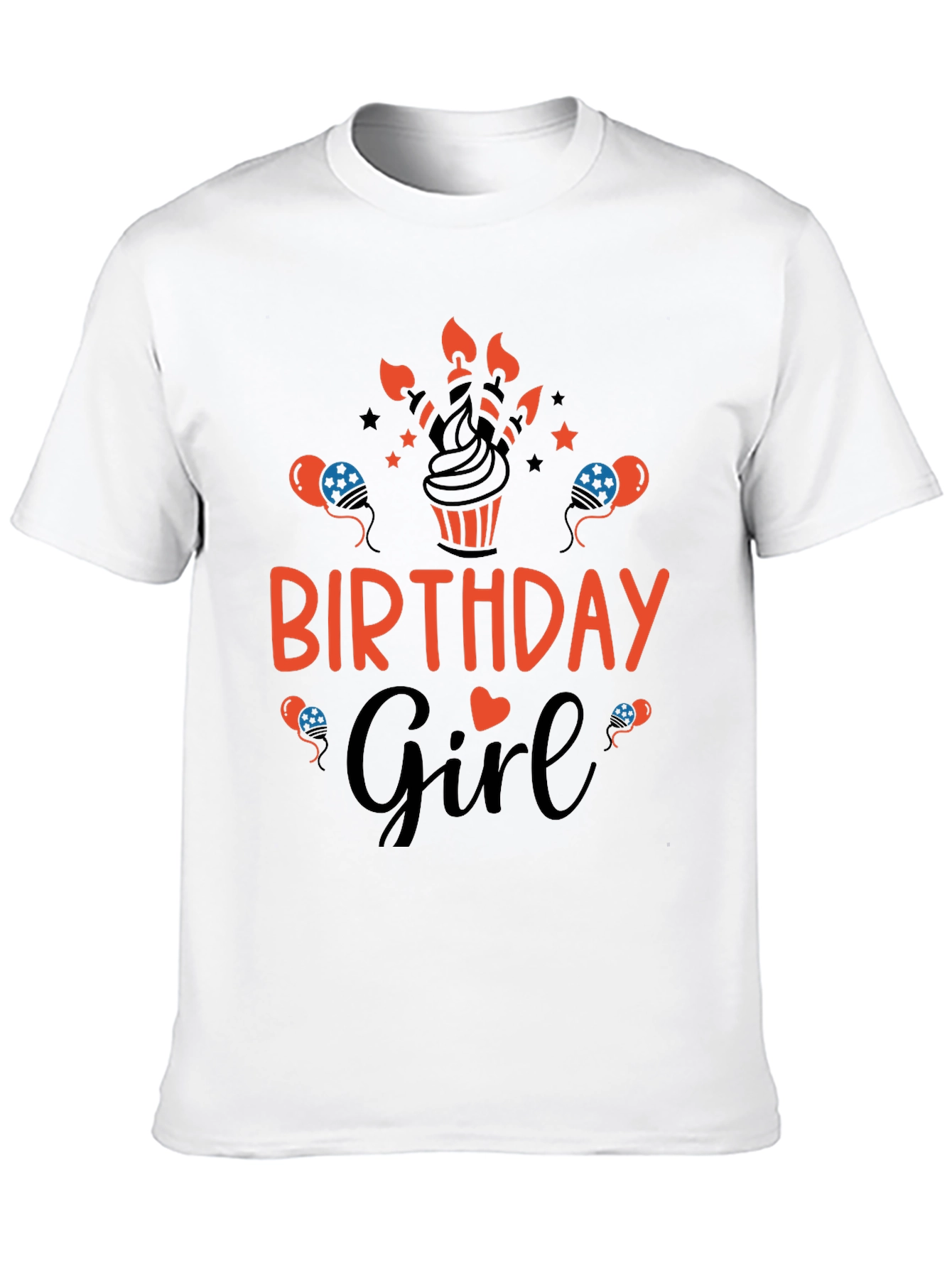 Birthday Girl Graphic Tee - Cute Celebration Shirt