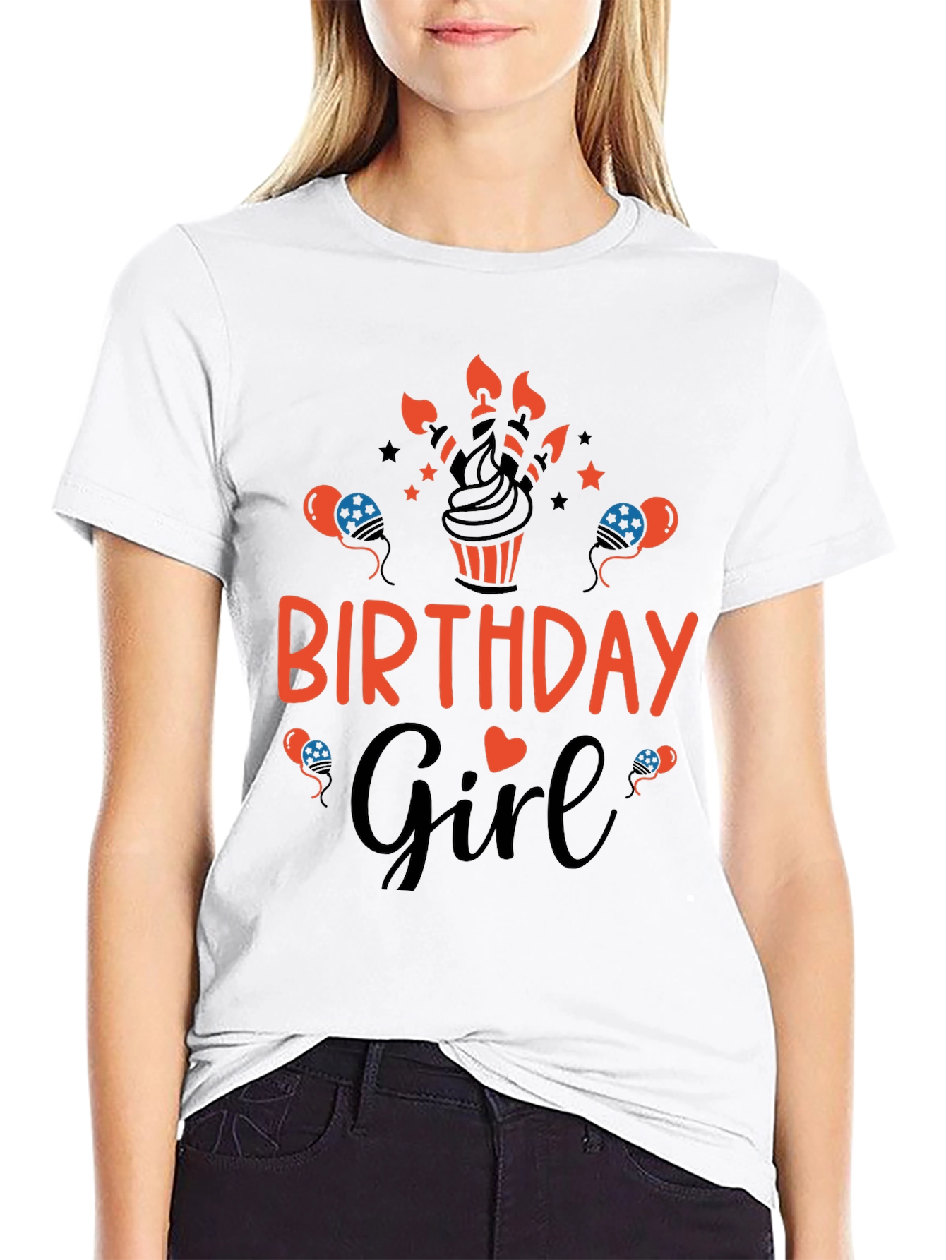 Birthday Girl Graphic Tee - Cute Celebration Shirt