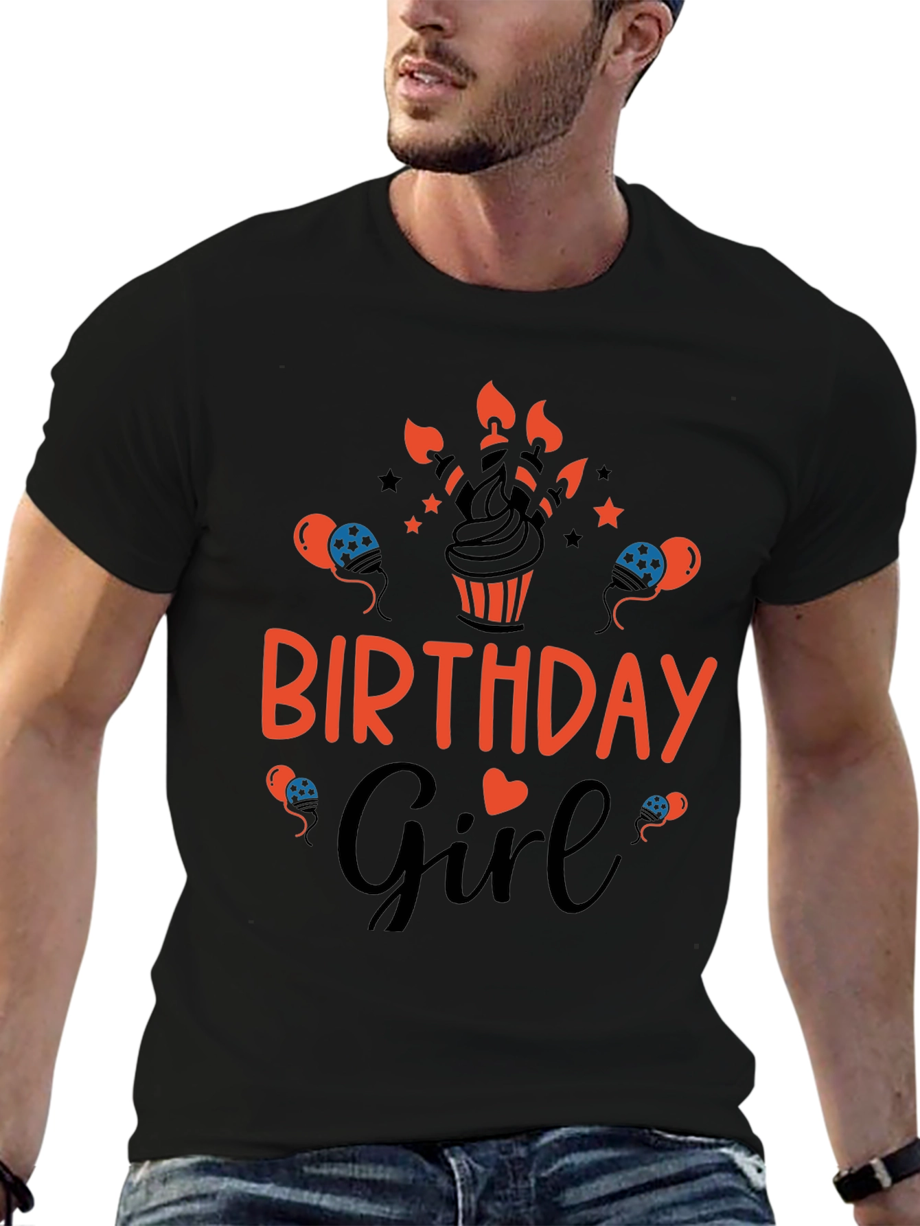 Birthday Girl Graphic Tee - Cute Celebration Shirt