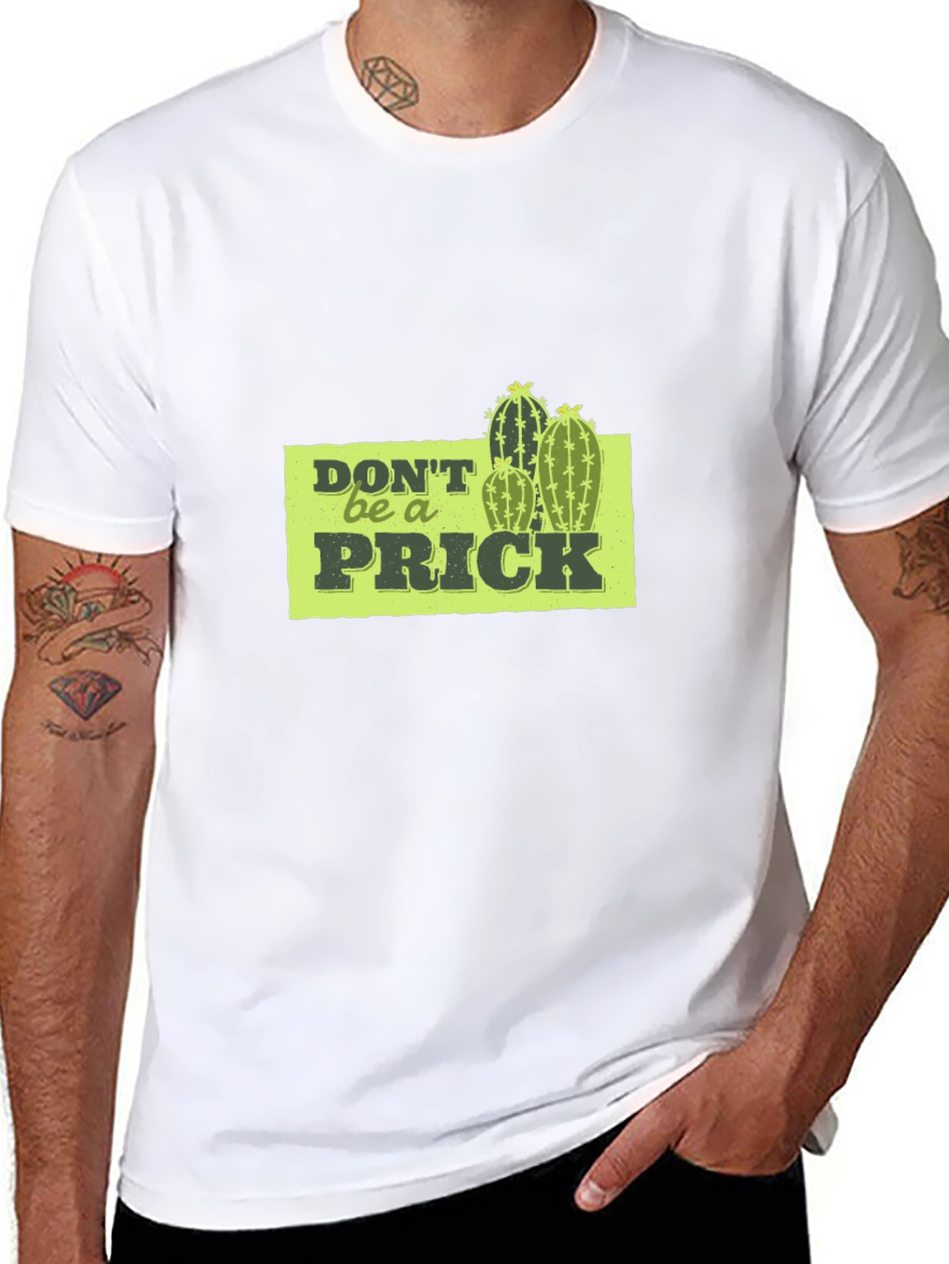 Dont Be A Prick Graphic Tee - Black