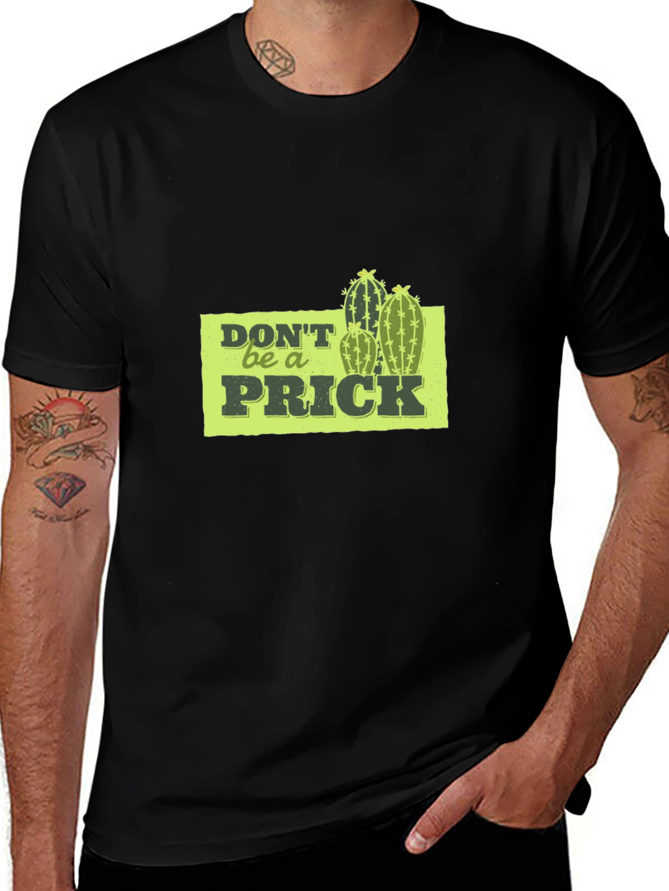 Dont Be A Prick Graphic Tee - Black