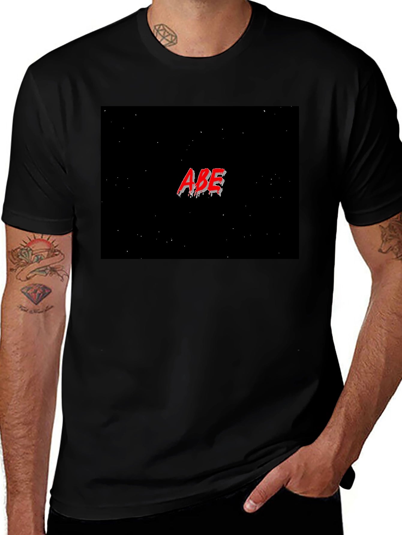 ABE Black T-Shirt - Unique Design
