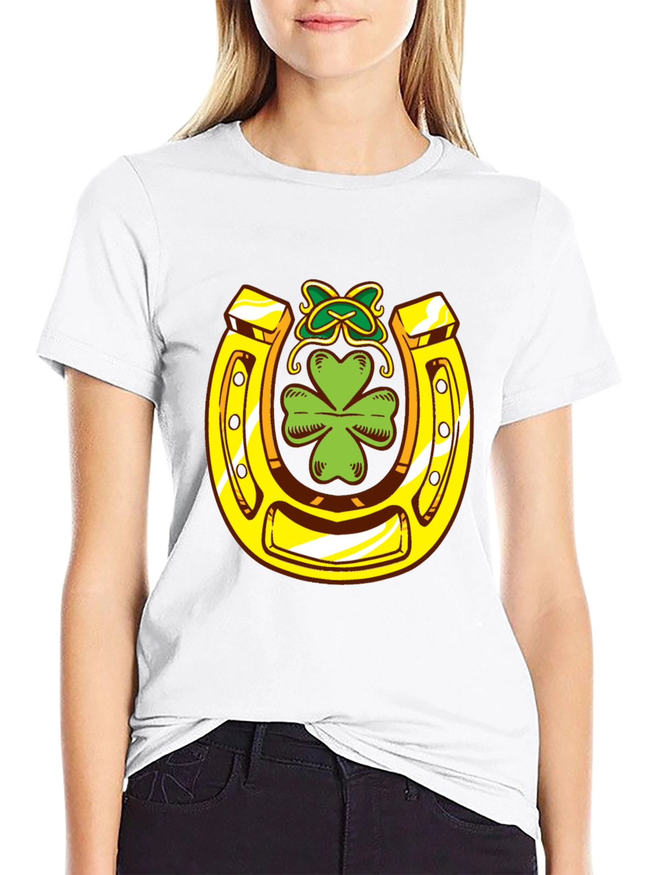 Lucky Horseshoe Clover T-Shirt