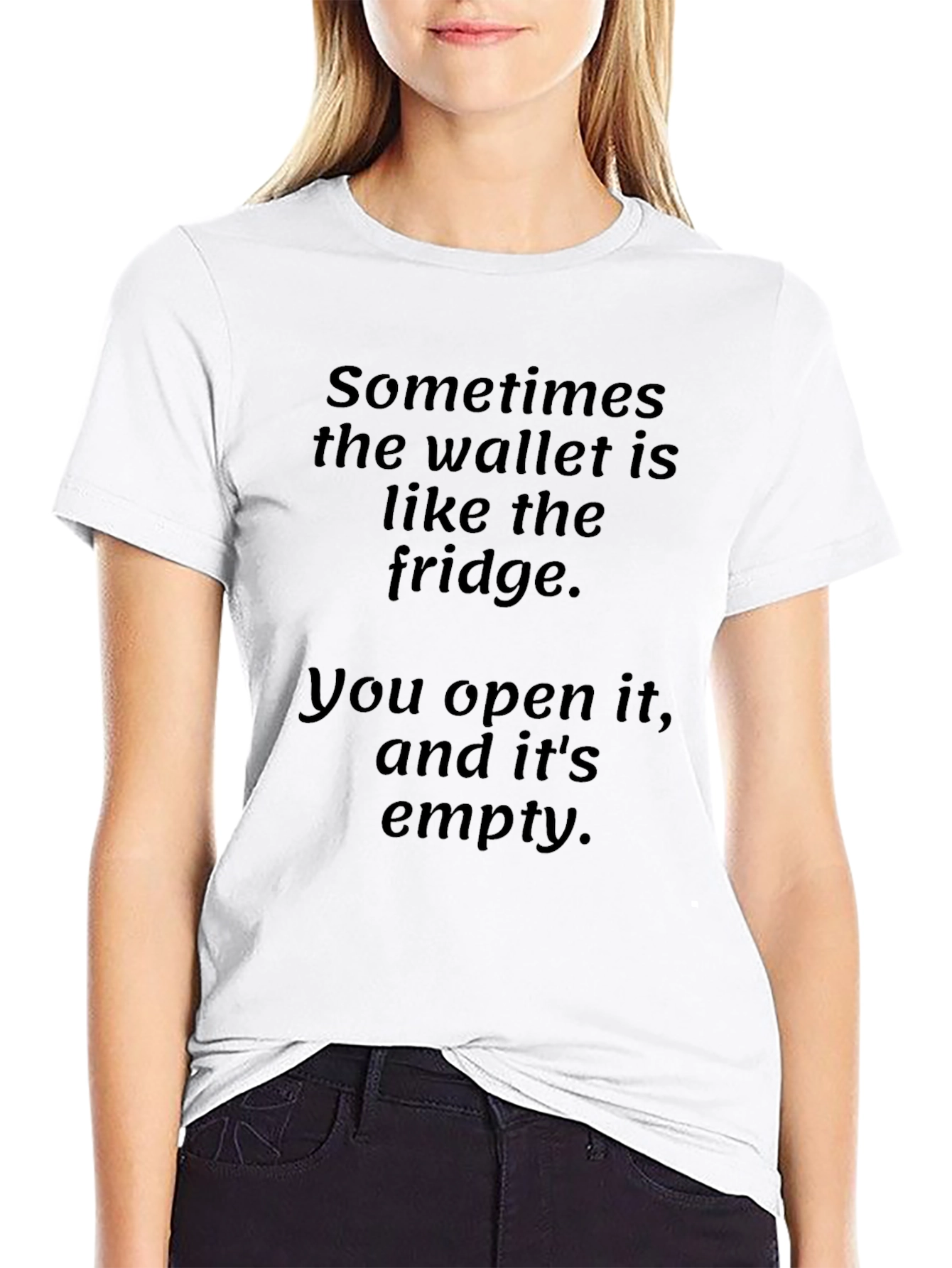 Funny Wallet Fridge T-Shirt - Empty Wallet