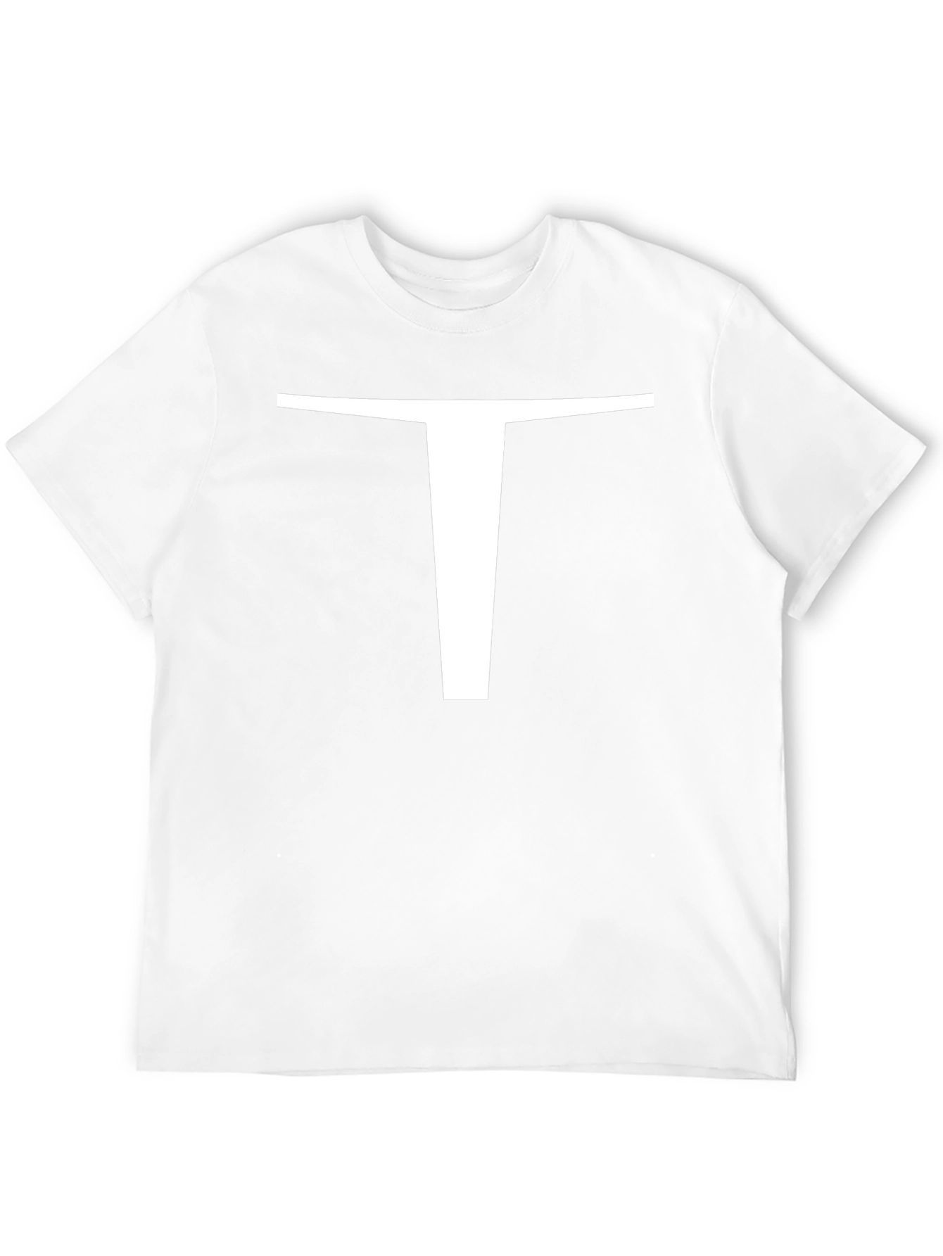 Bold T Graphic Tee - Black Cotton Casual Shirt