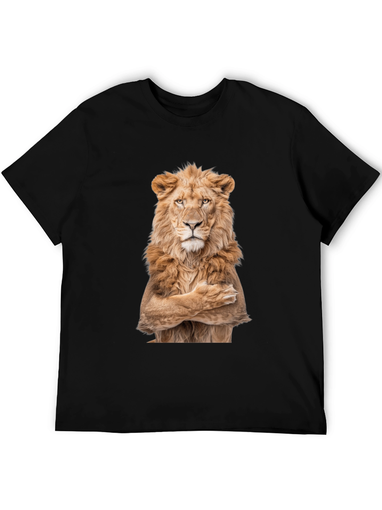 Lion Crossed Arms Graphic Tee