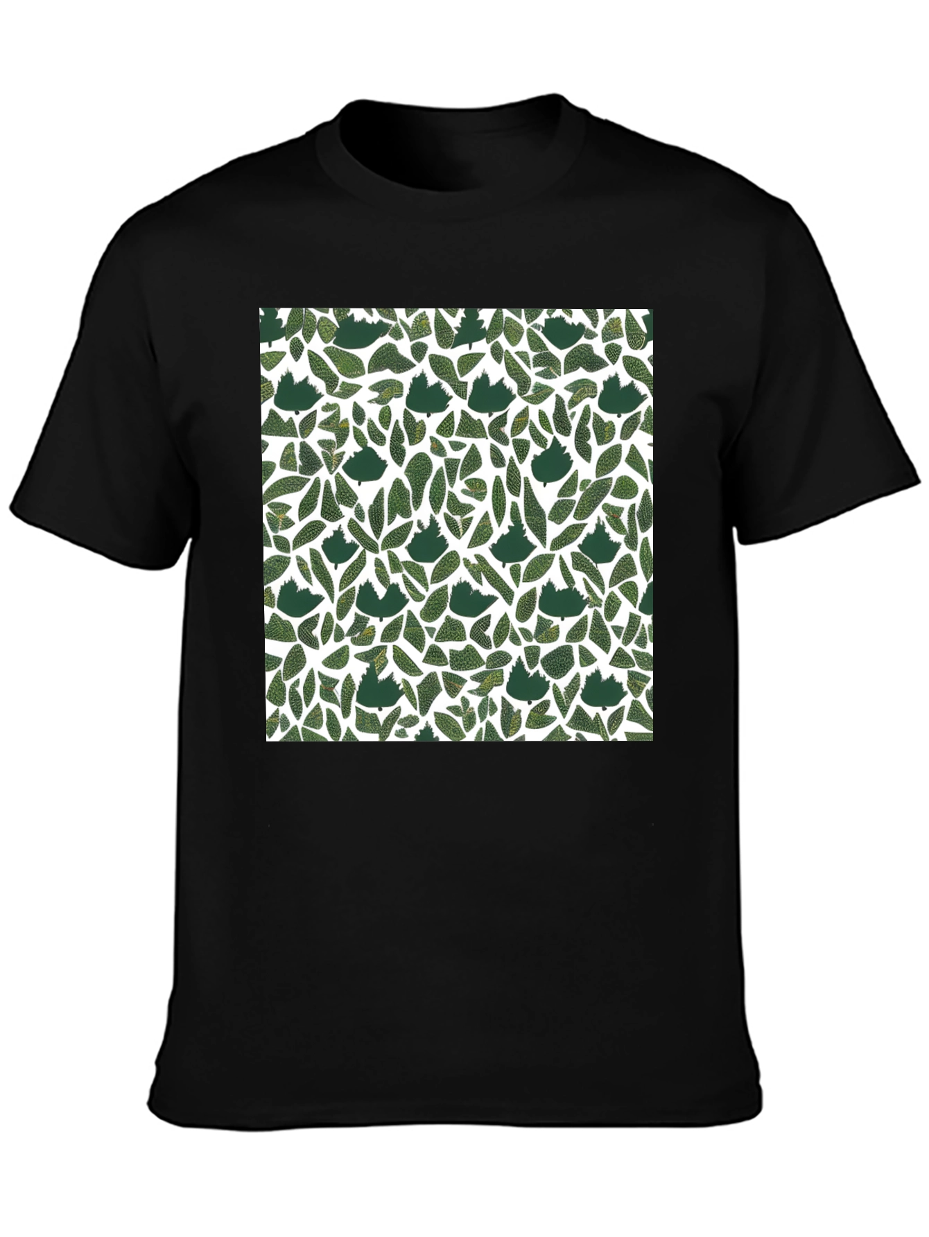 Leaf Print T-Shirt: Modern Botanical Style