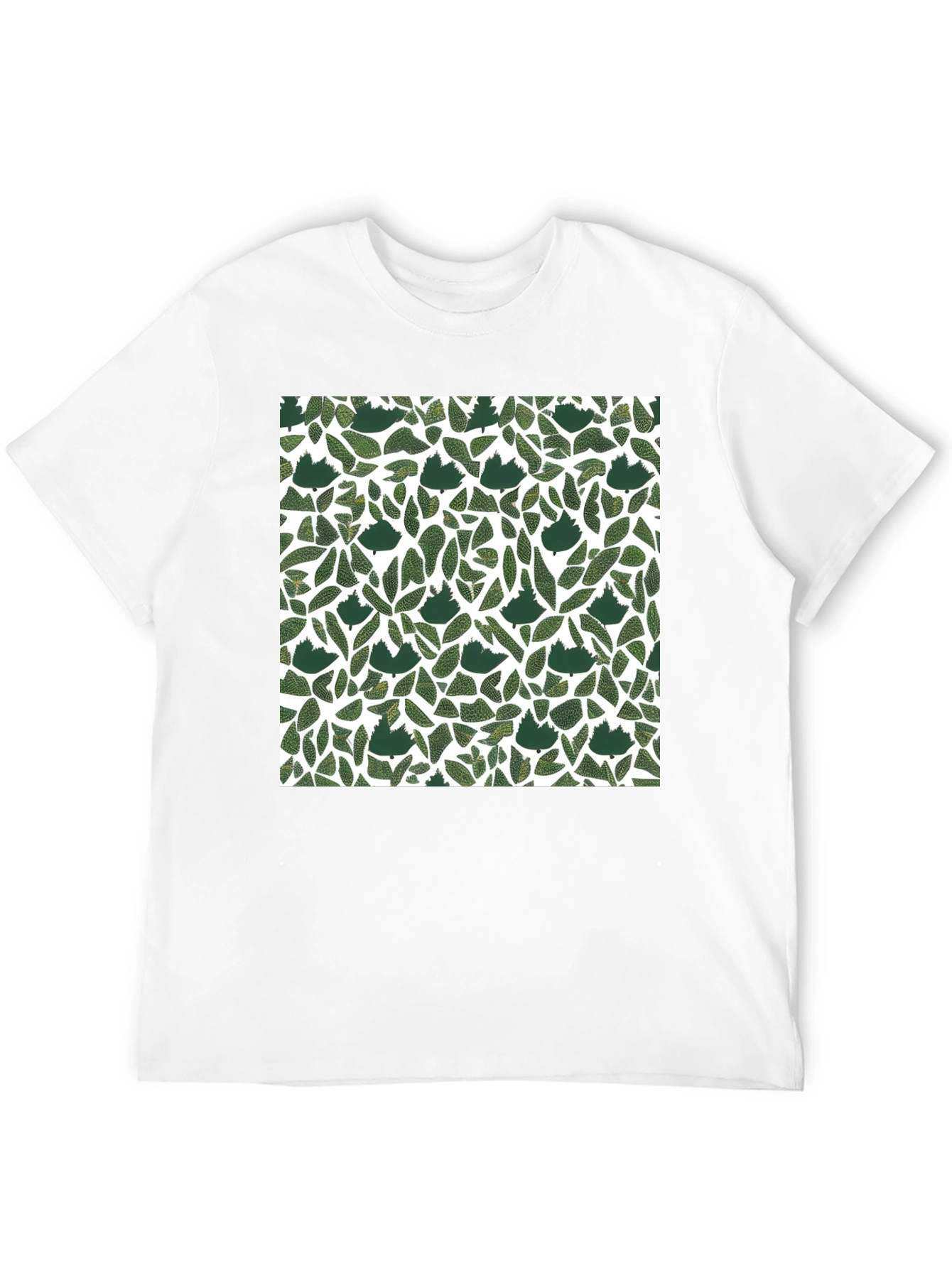 Leaf Print T-Shirt: Modern Botanical Style