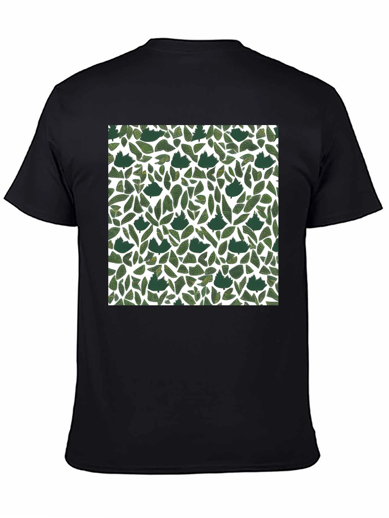 Leaf Print T-Shirt: Modern Botanical Style