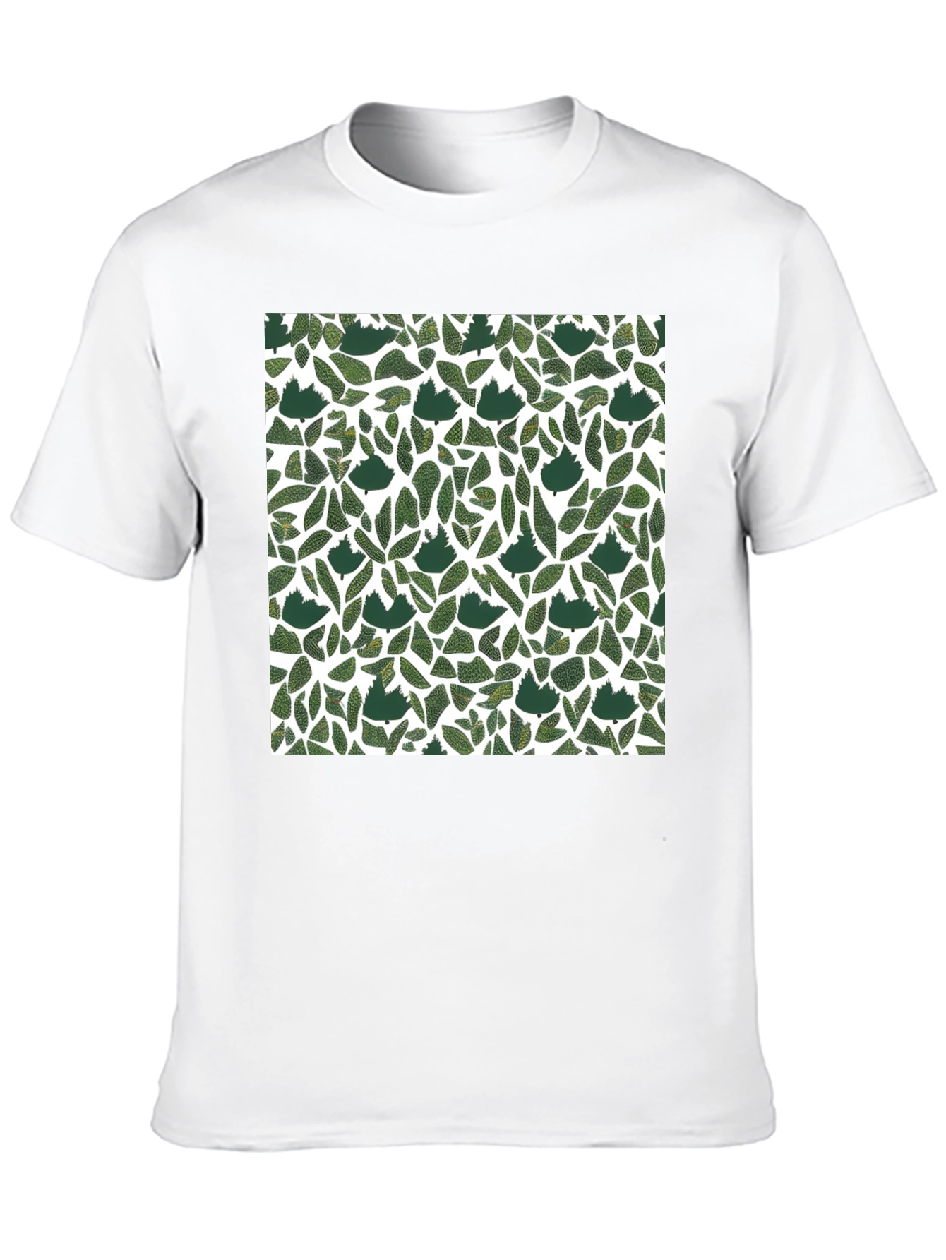 Leaf Print T-Shirt: Modern Botanical Style