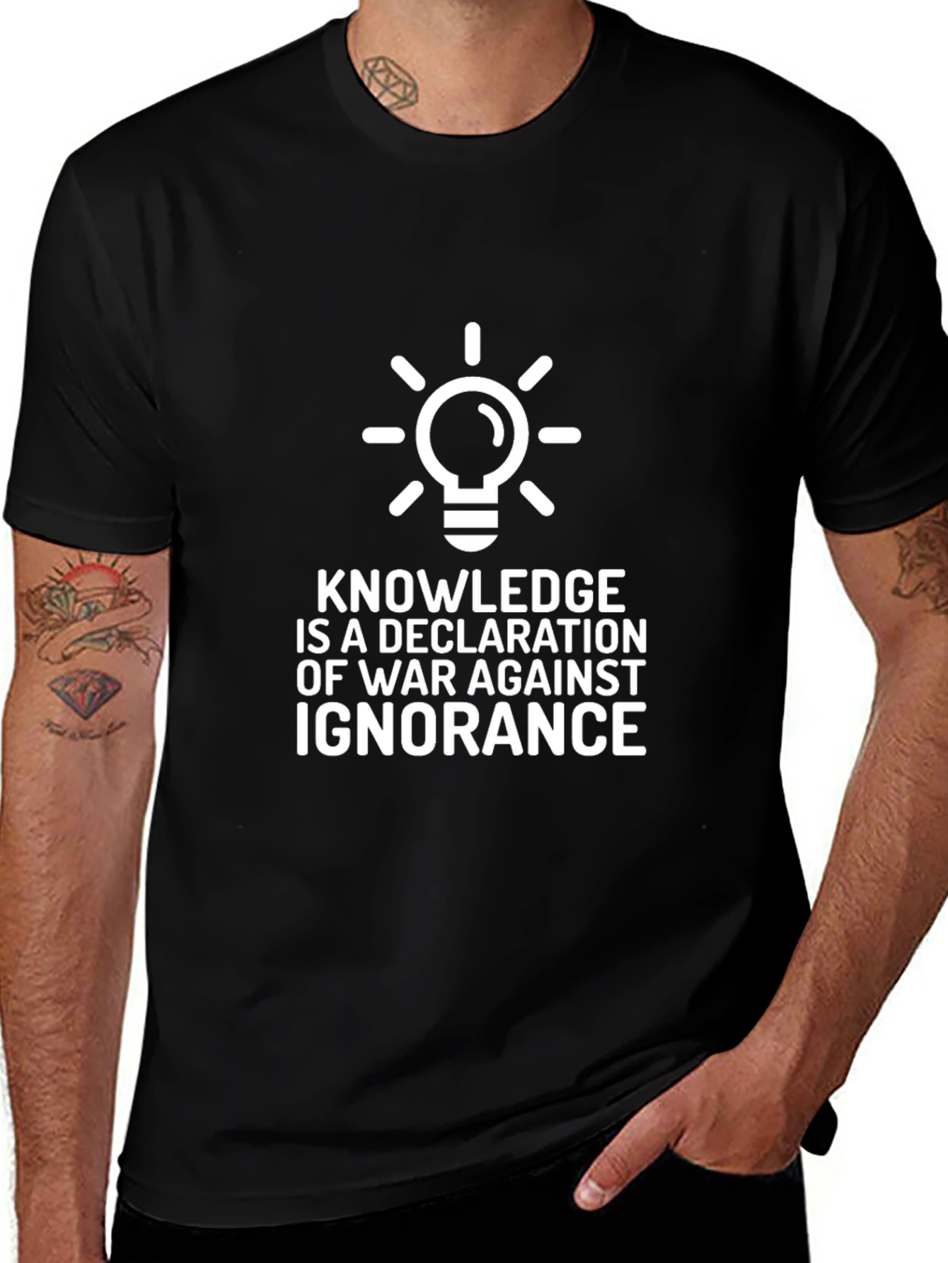 Knowledge is War T-Shirt -  Declare Against Ignorance