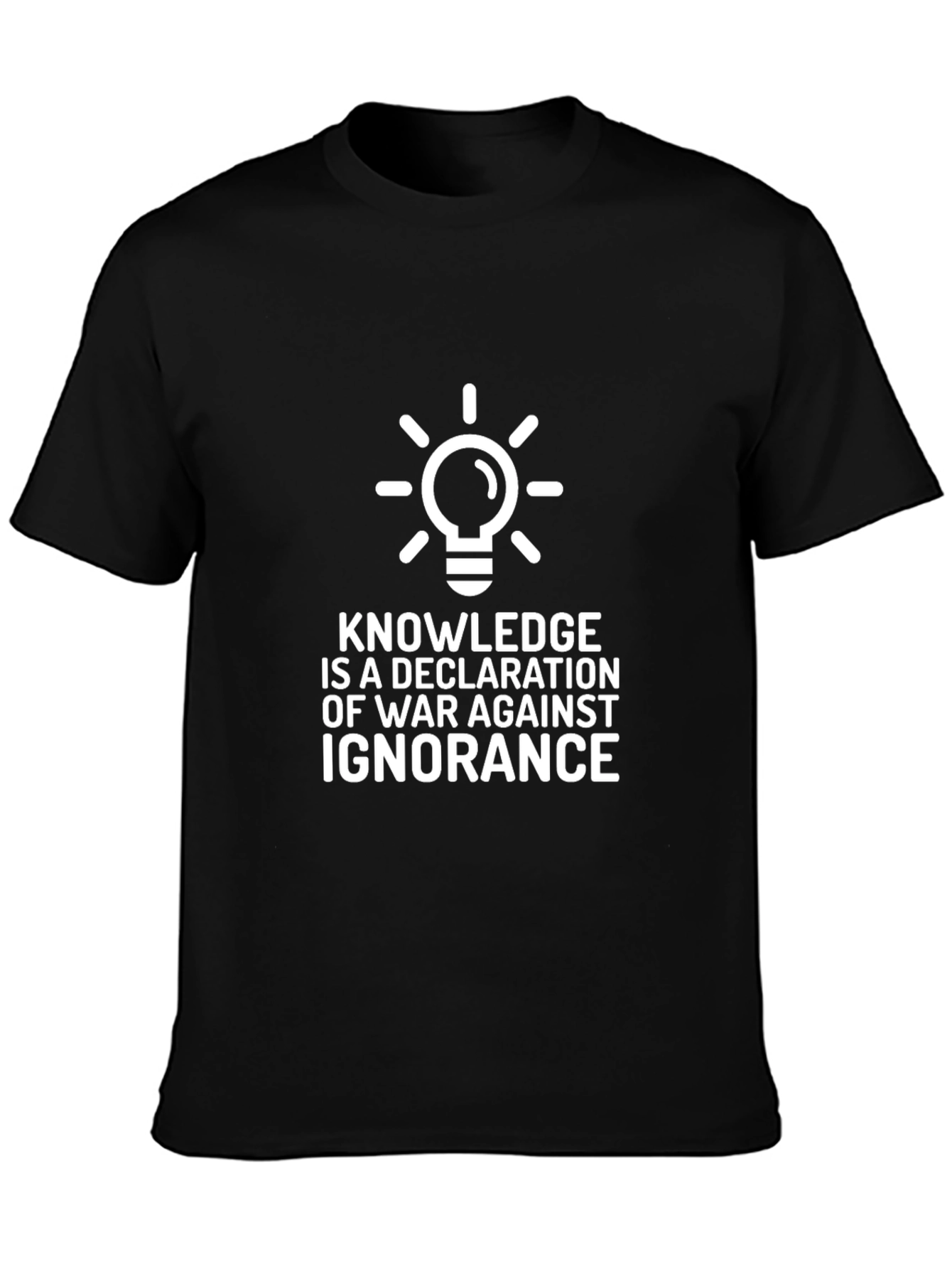 Knowledge is War T-Shirt -  Declare Against Ignorance