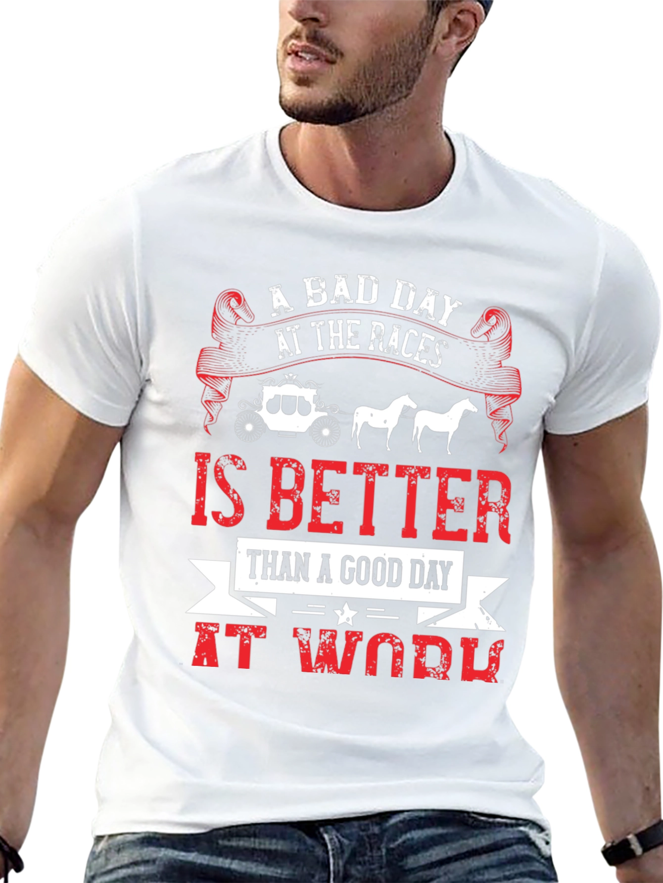 A Bad Day At The Races Graphic T-Shirt