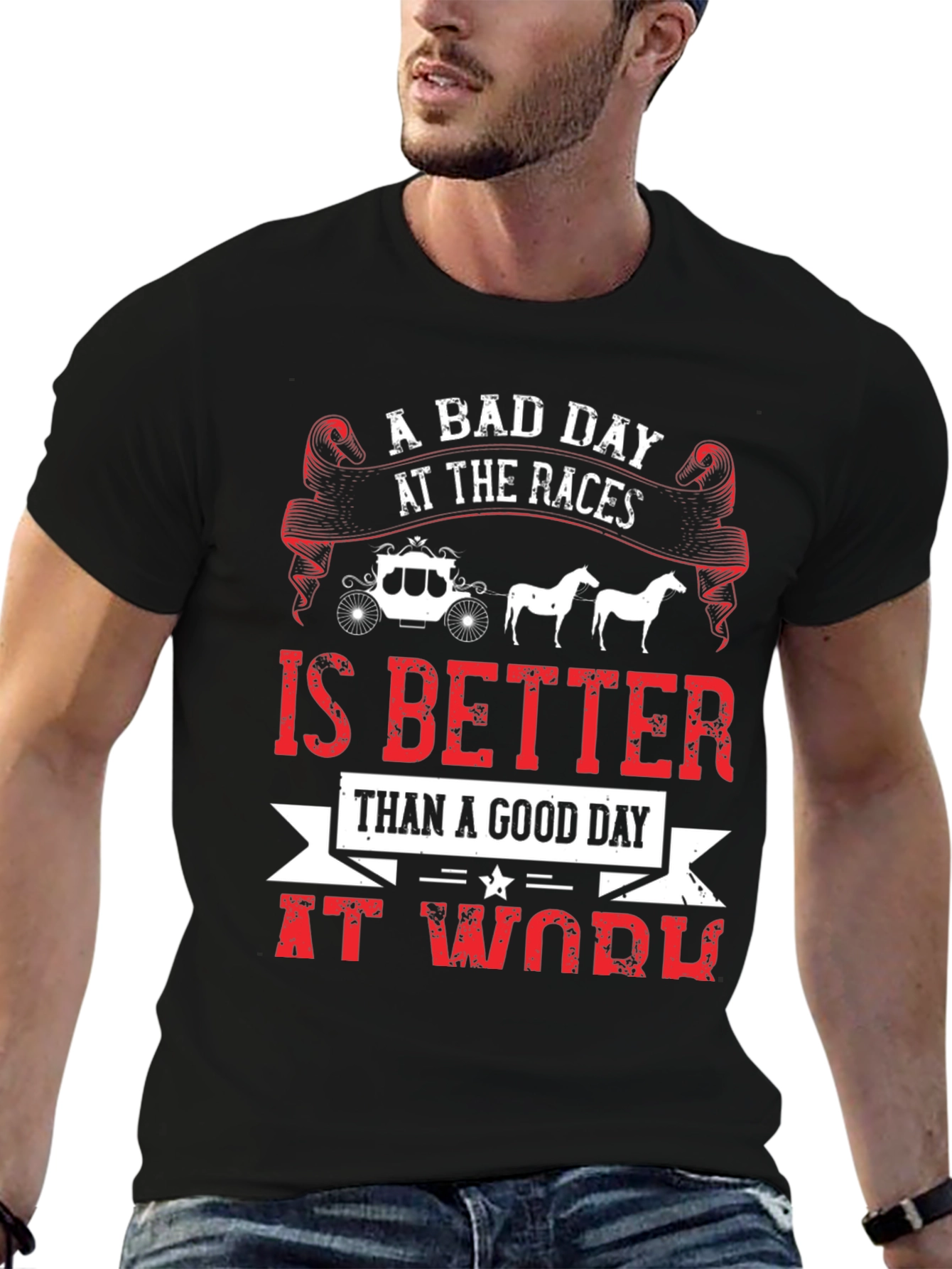 A Bad Day At The Races Graphic T-Shirt