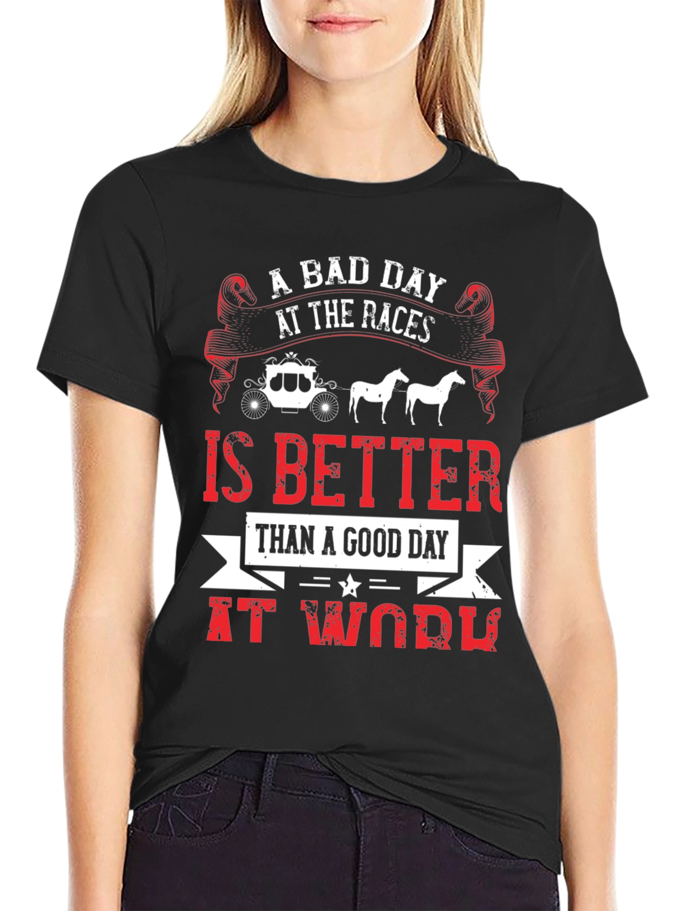 A Bad Day At The Races Graphic T-Shirt