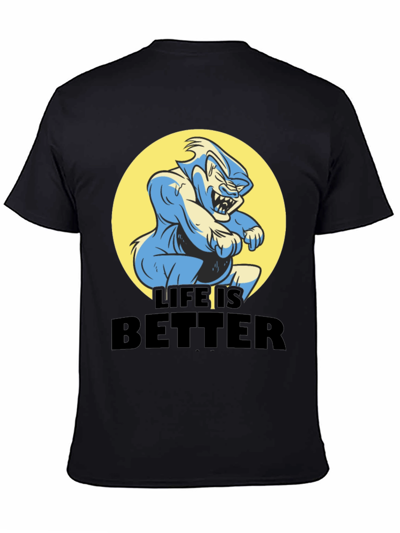 Life is Better Cartoon Graphic Tee