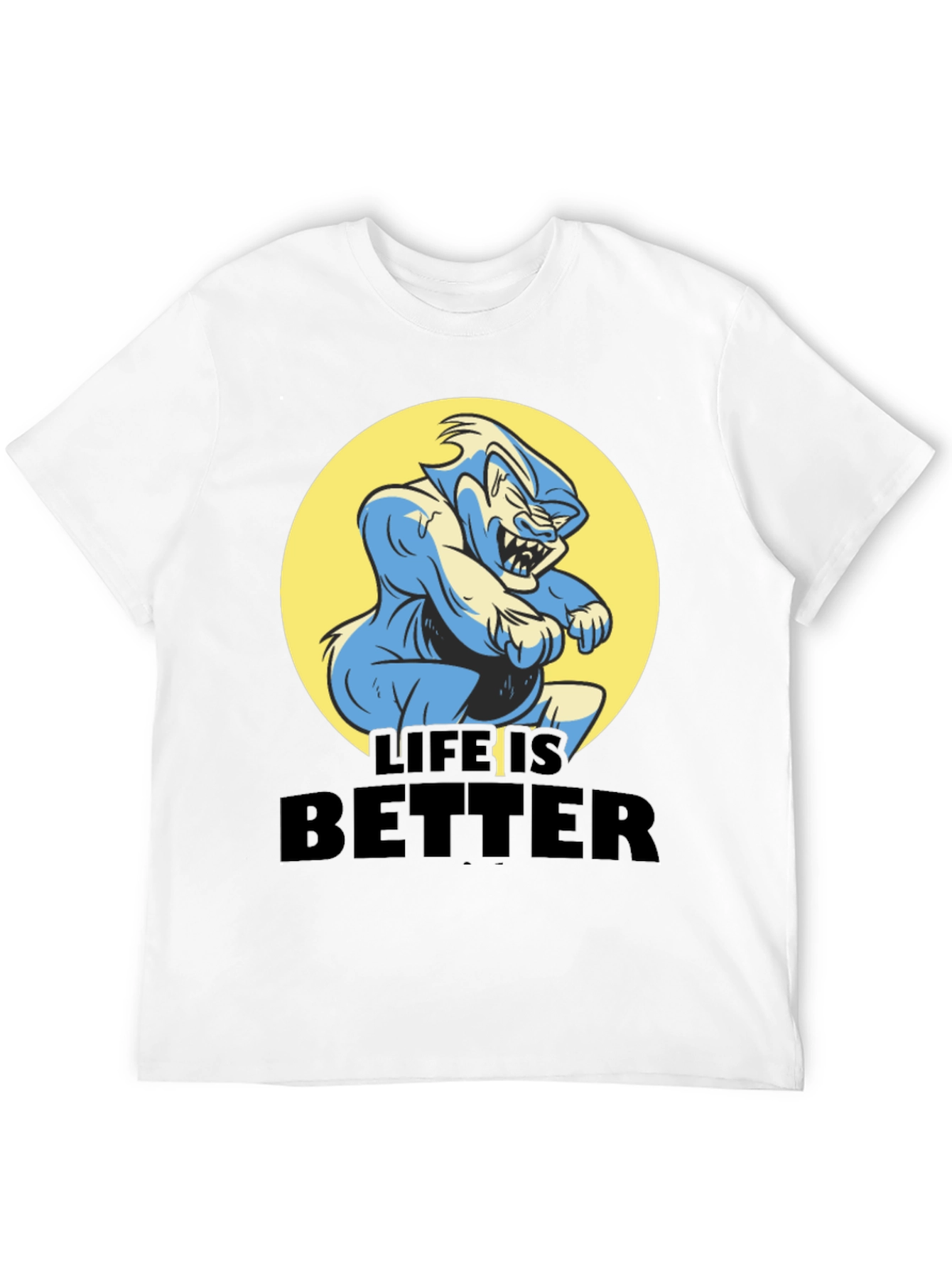 Life is Better Cartoon Graphic Tee