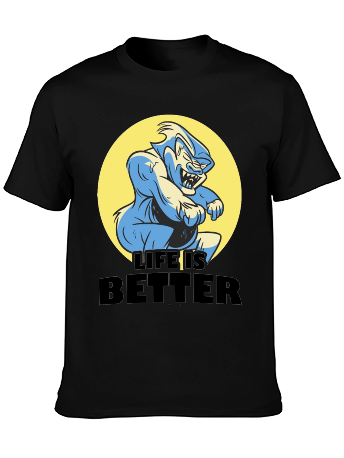 Life is Better Cartoon Graphic Tee
