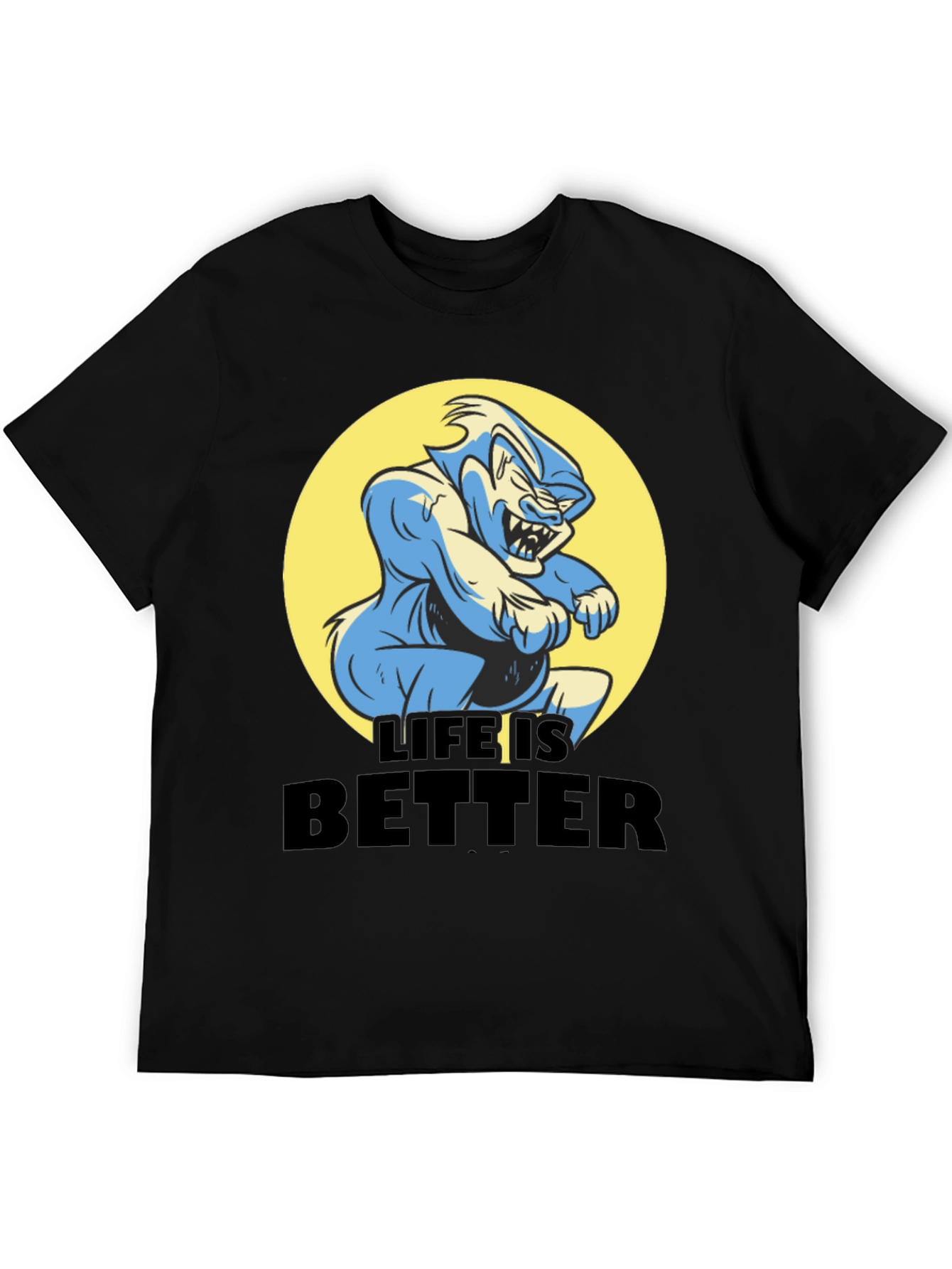 Life is Better Cartoon Graphic Tee