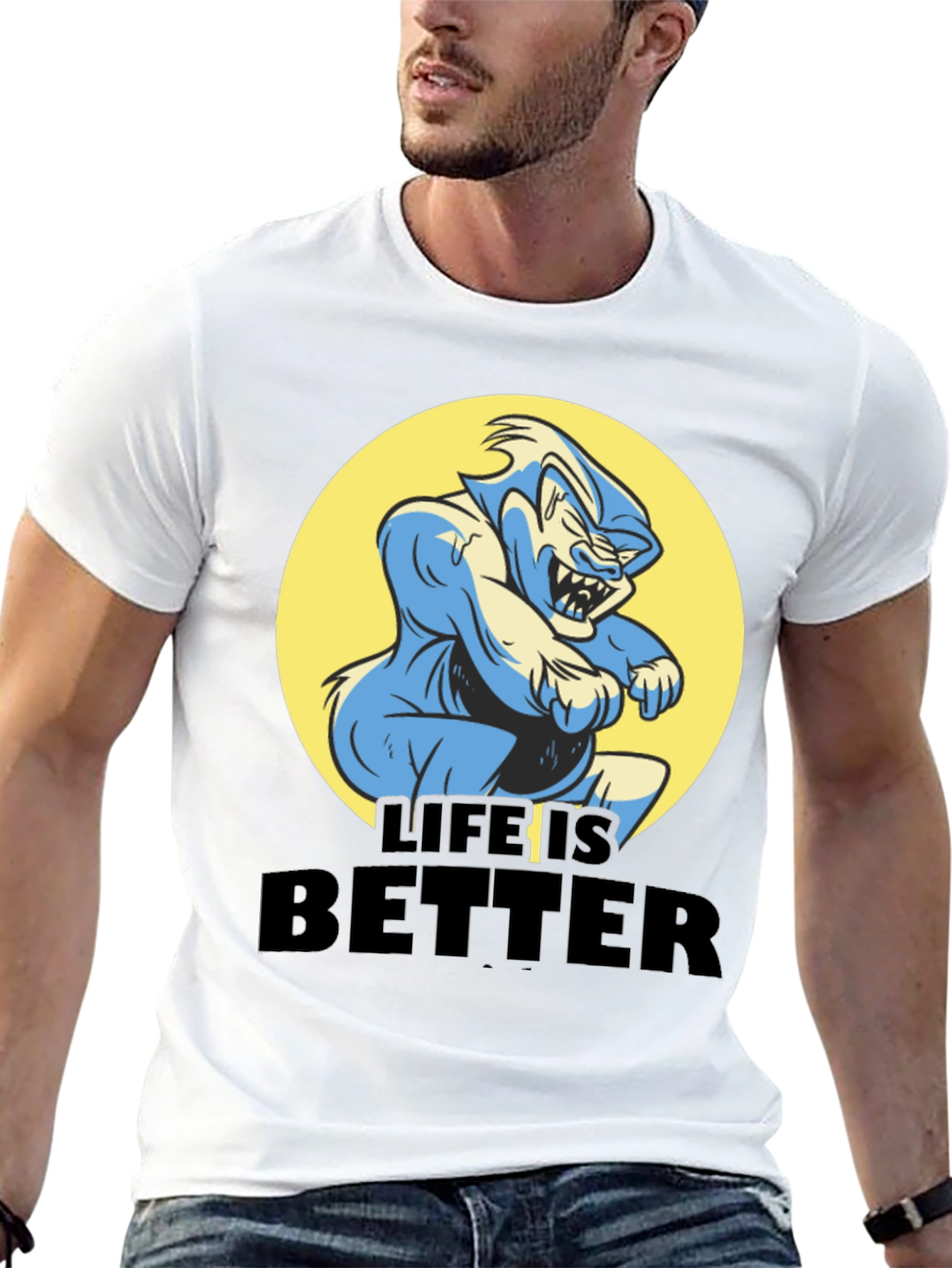 Life is Better Cartoon Graphic Tee