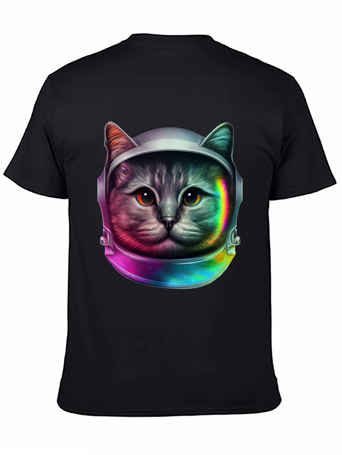 Cosmic Cat Astronaut T-Shirt - Unique Galaxy Design